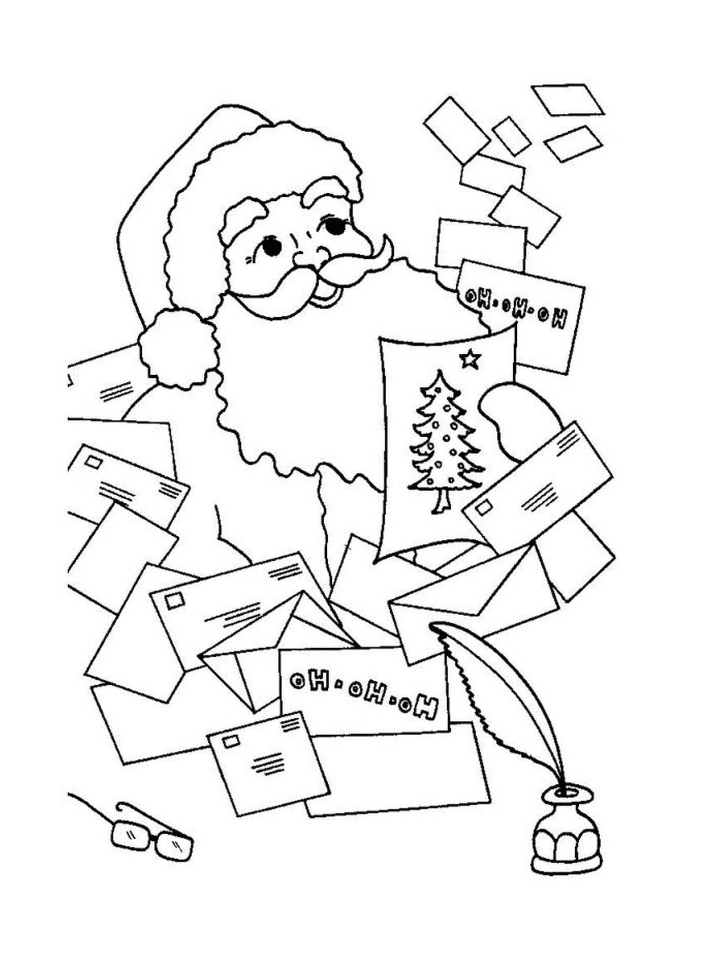  圣诞老人带信信 