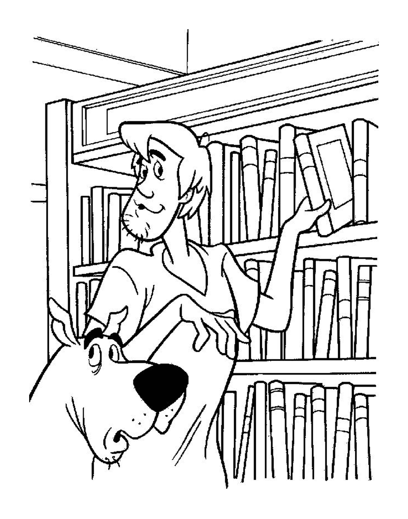  斯库比杜和山米在图书馆 