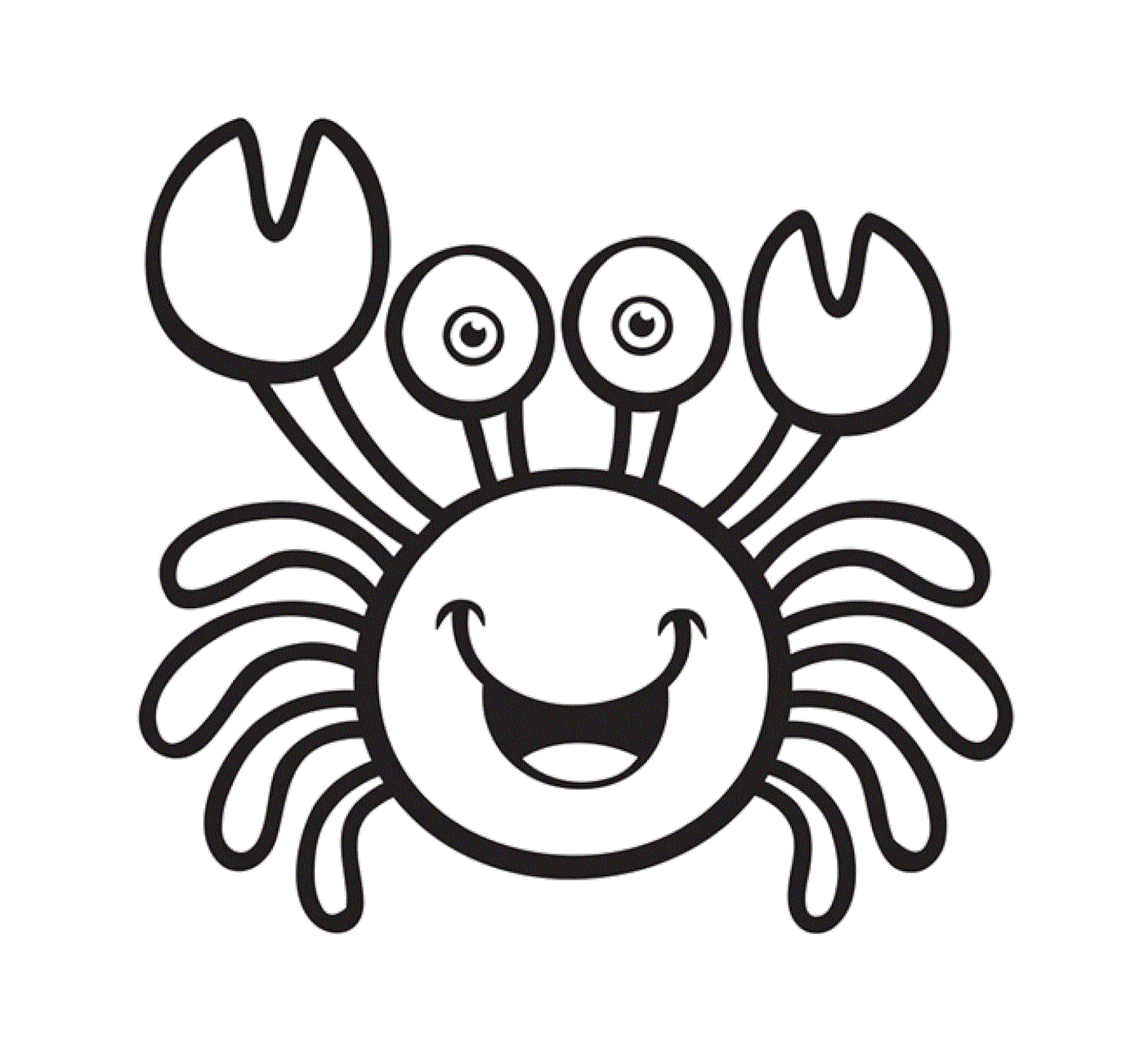  um caranguejo feliz 