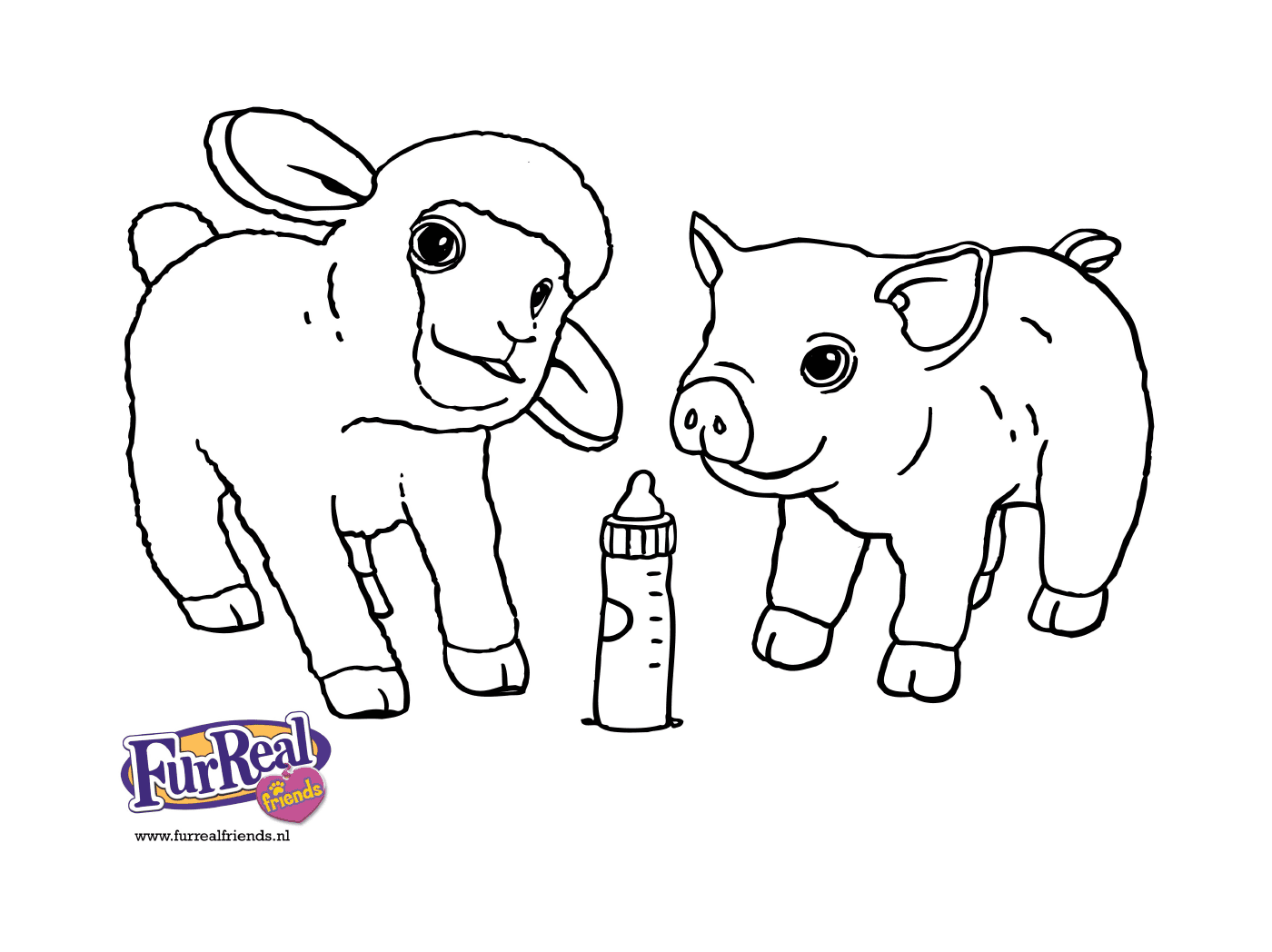  duas ovelhas e um porco 