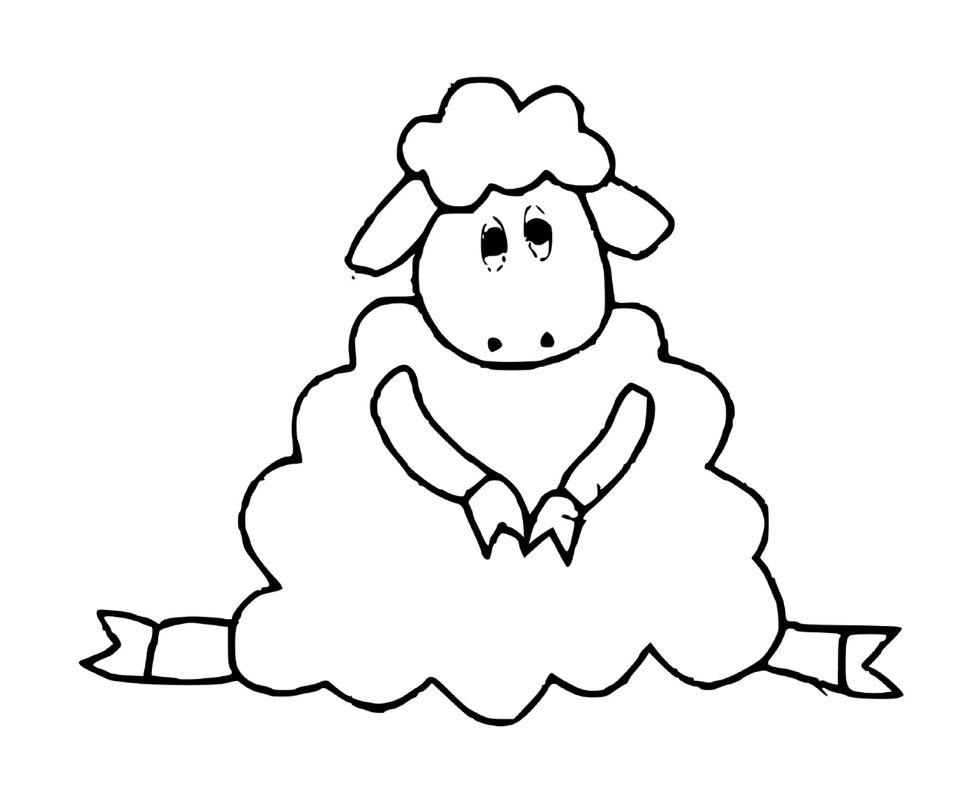  ovelhas sentadas na nuvem 