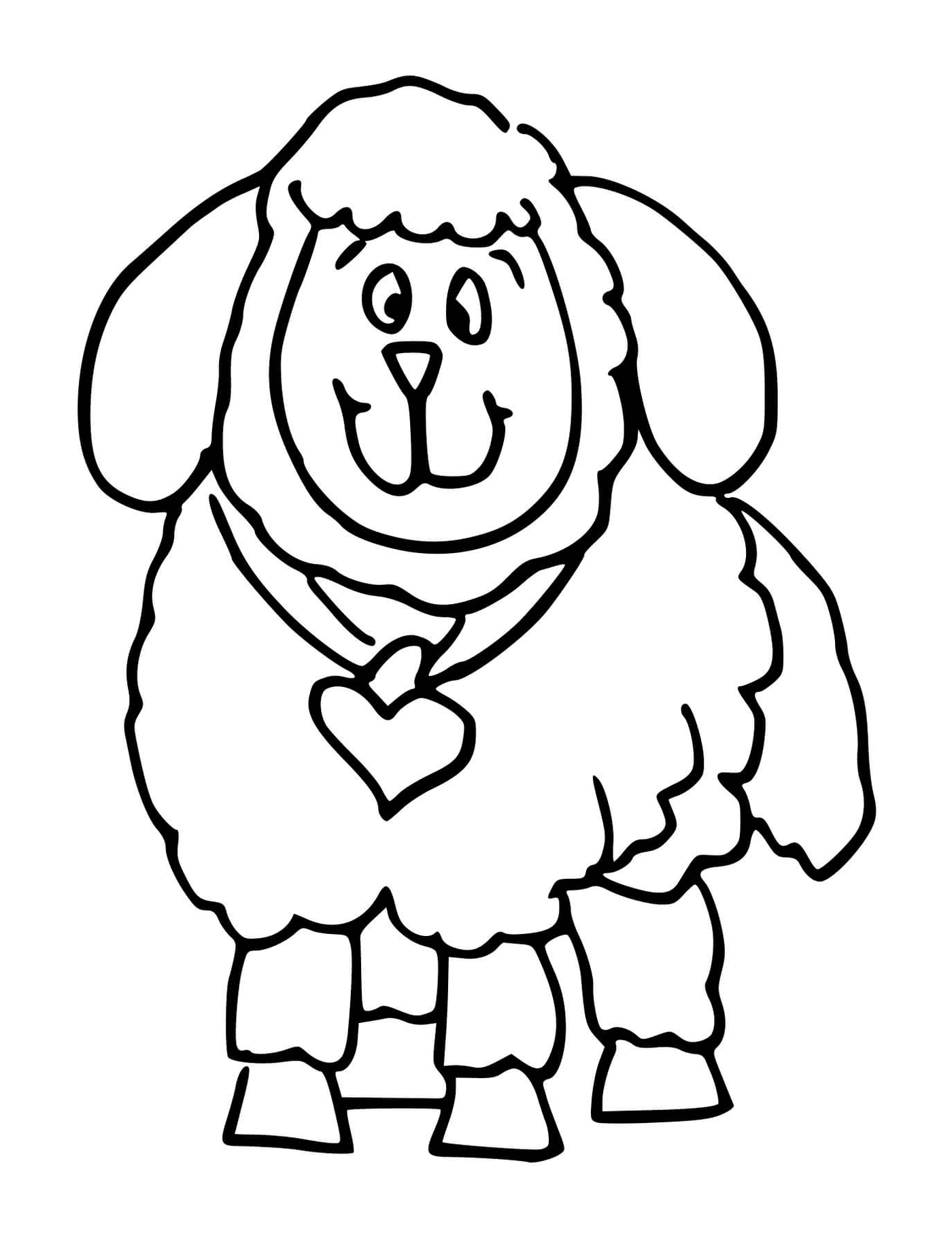  Mouton com coração terno 