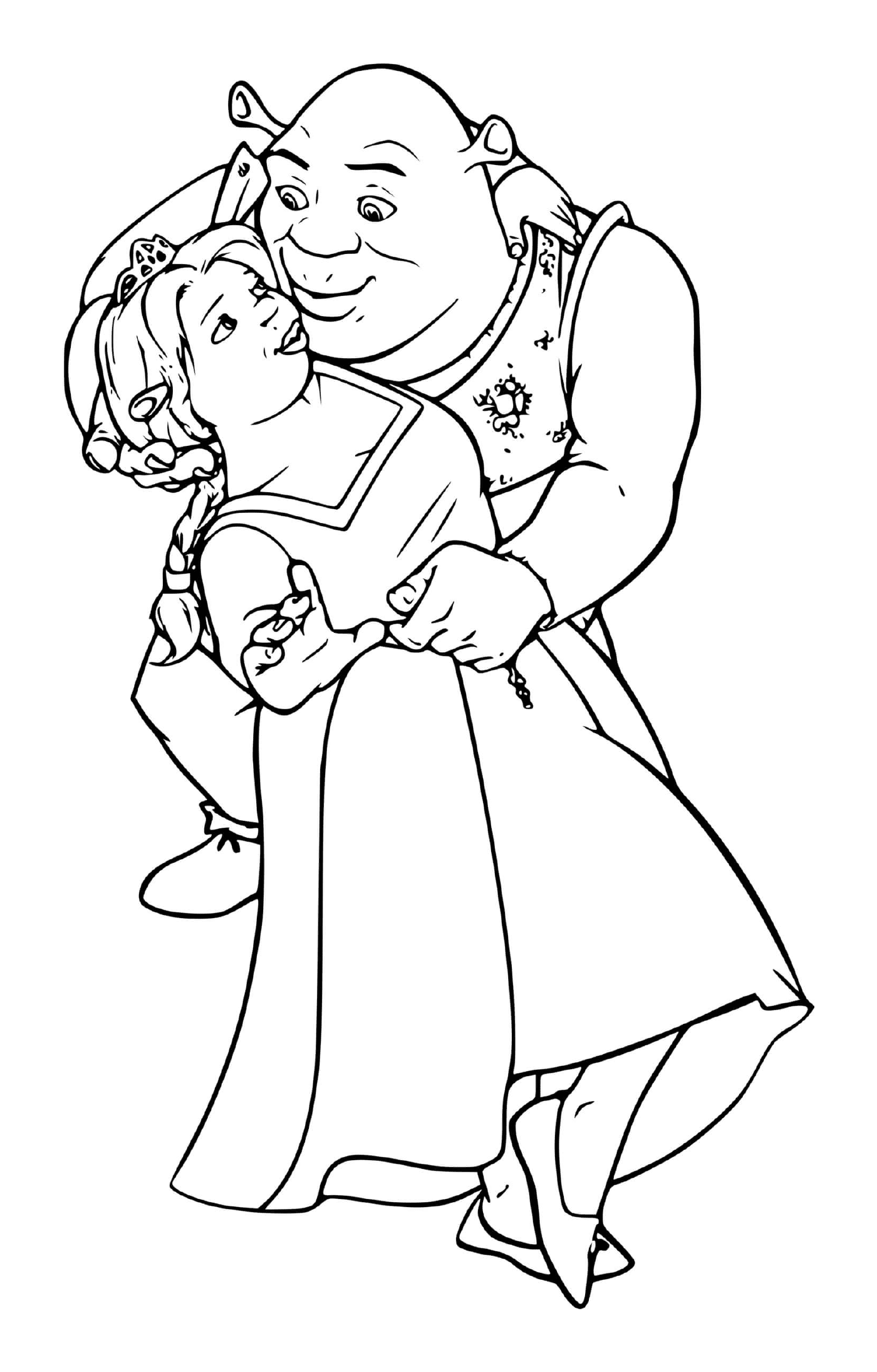  一个老男人怀着一个小女孩在怀里 