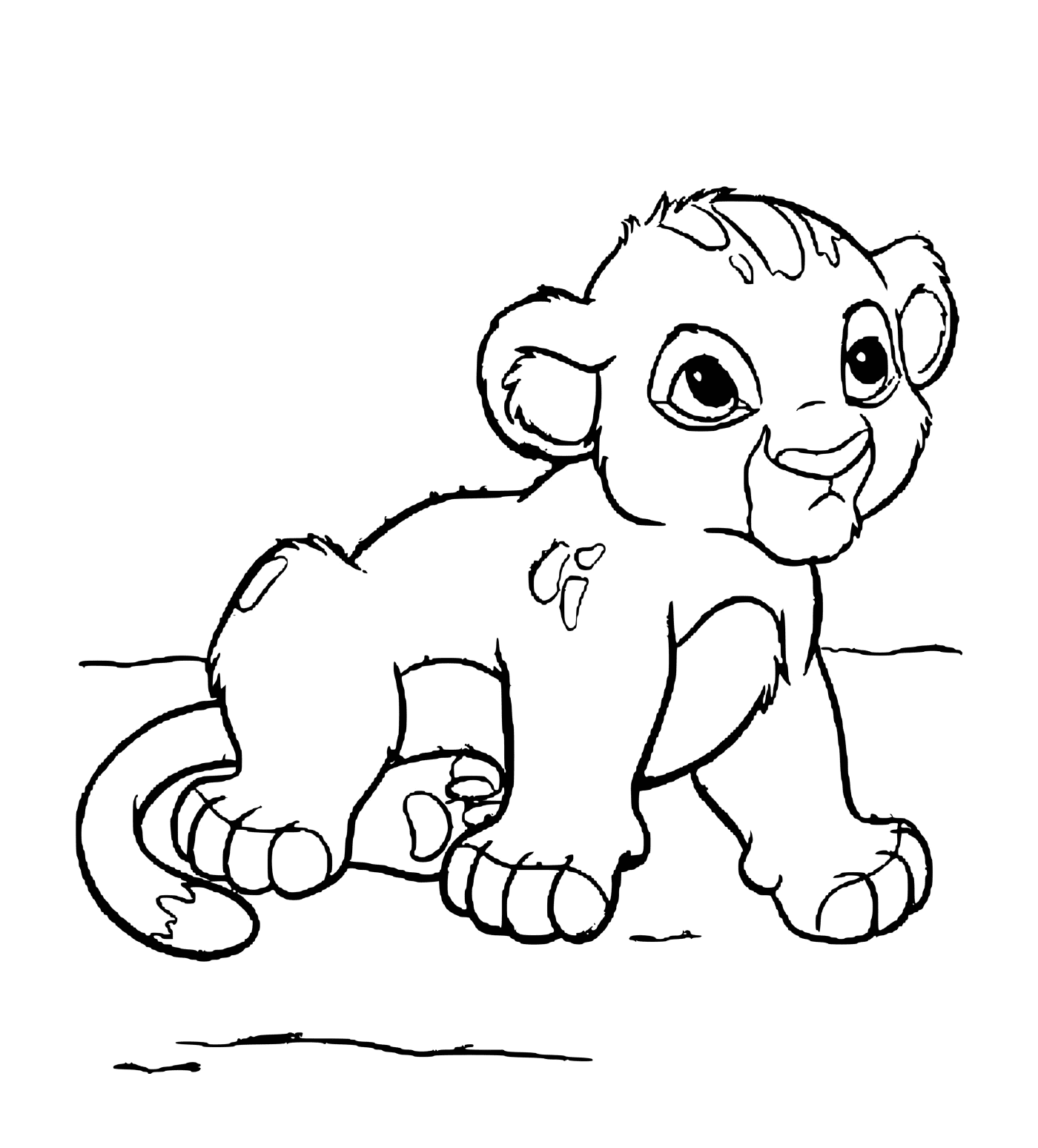  Um jovem bebê Simba 