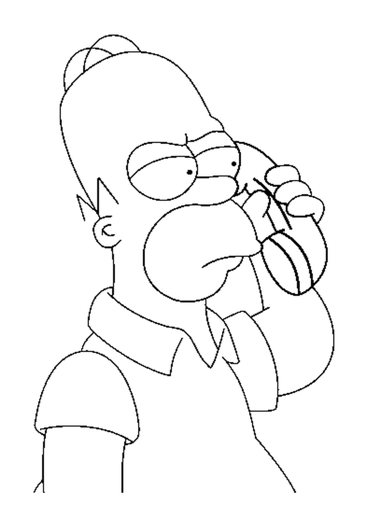  Homer fala ao telefone 