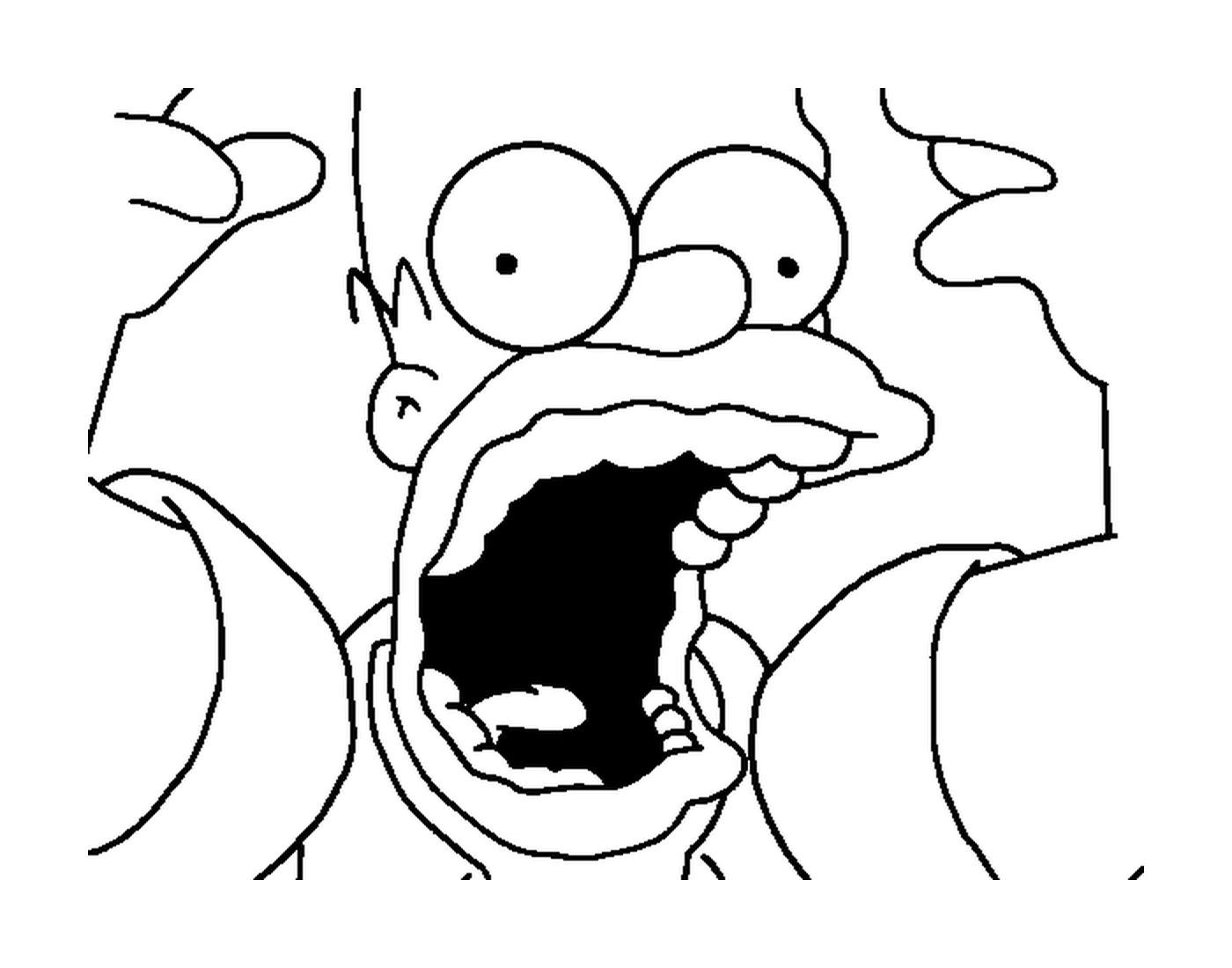  Homer Simpson grita de surpresa 