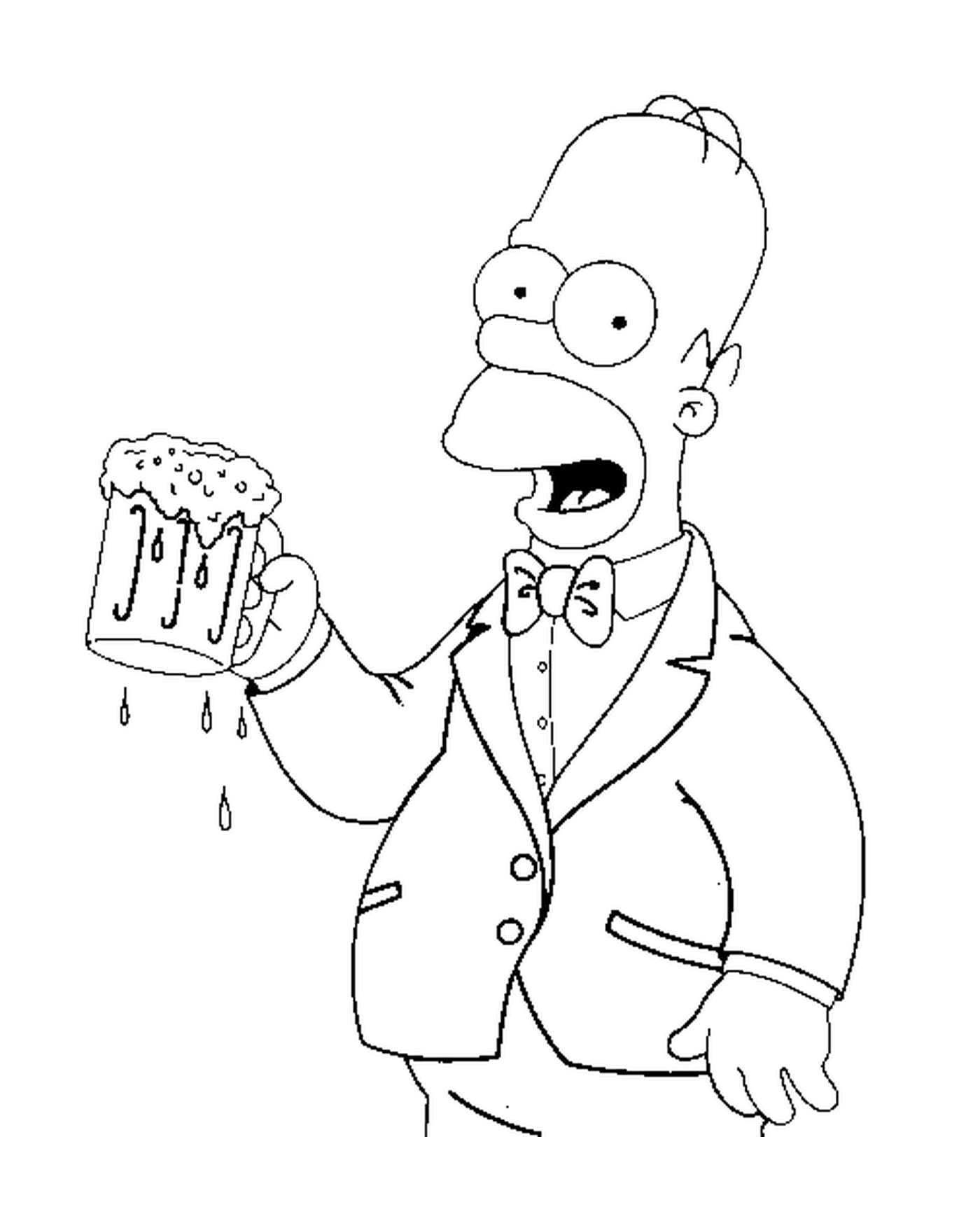  Homer tem uma cerveja fresca 