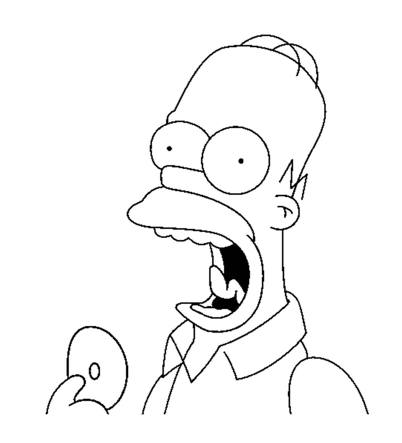  Homer saboreia um delicioso donut 