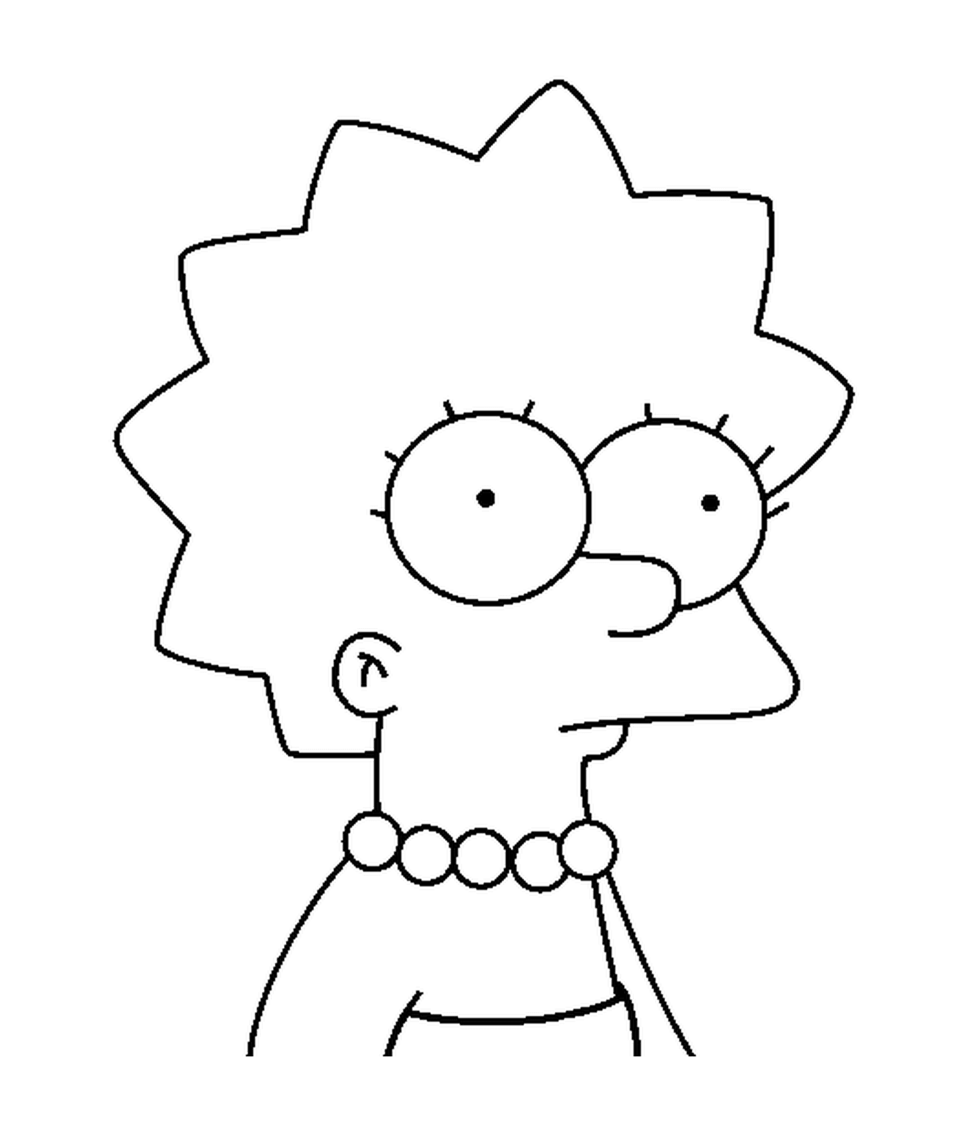  Lisa Simpson com pérolas 