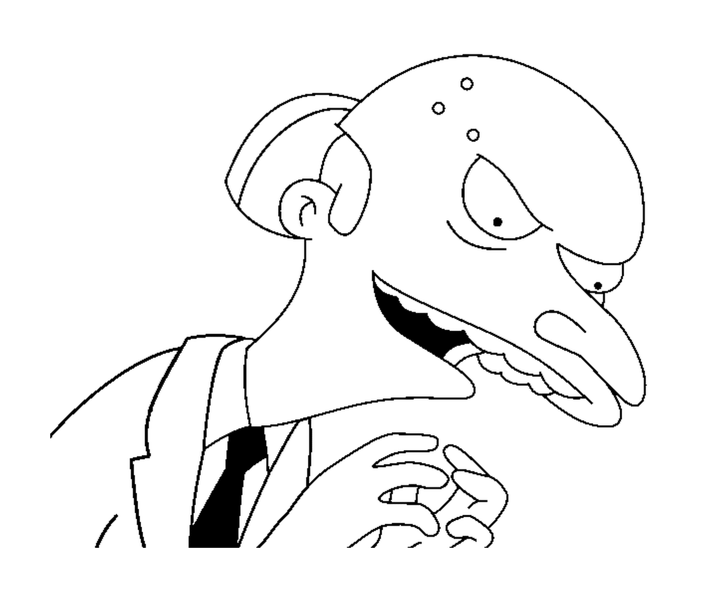  Sr. Burns, homem de terno 