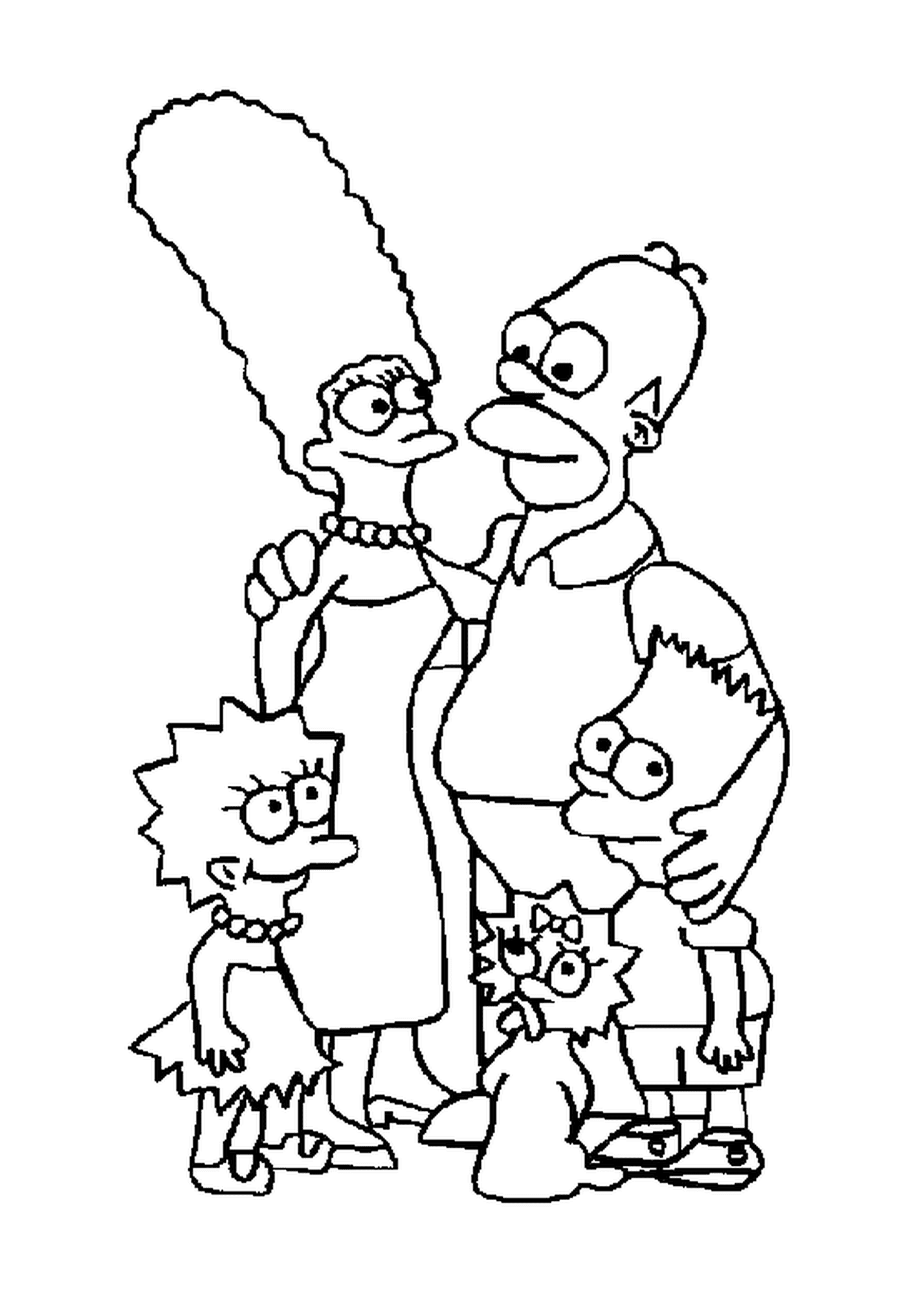  A família Simpson está reunida 