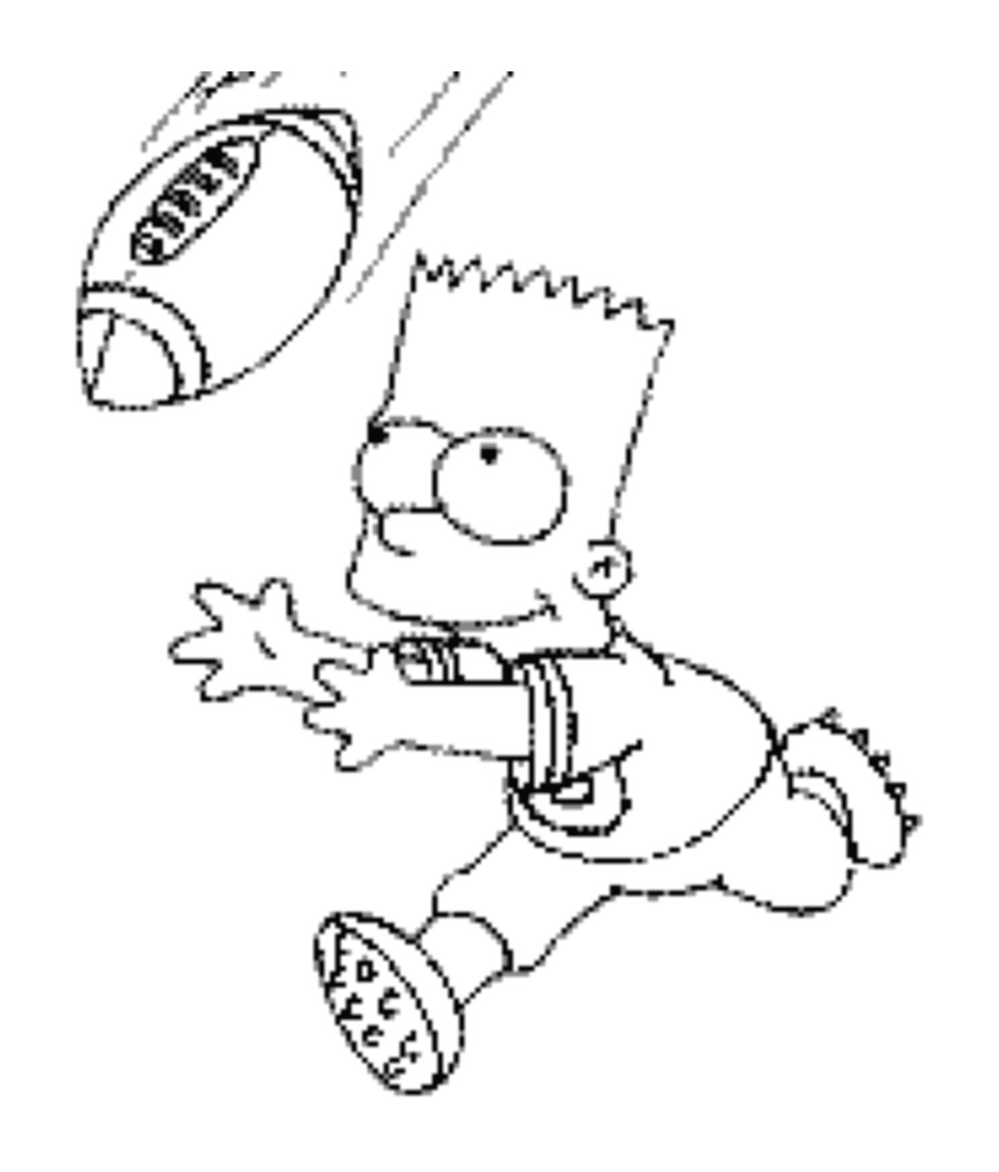  Bart joga futebol americano 