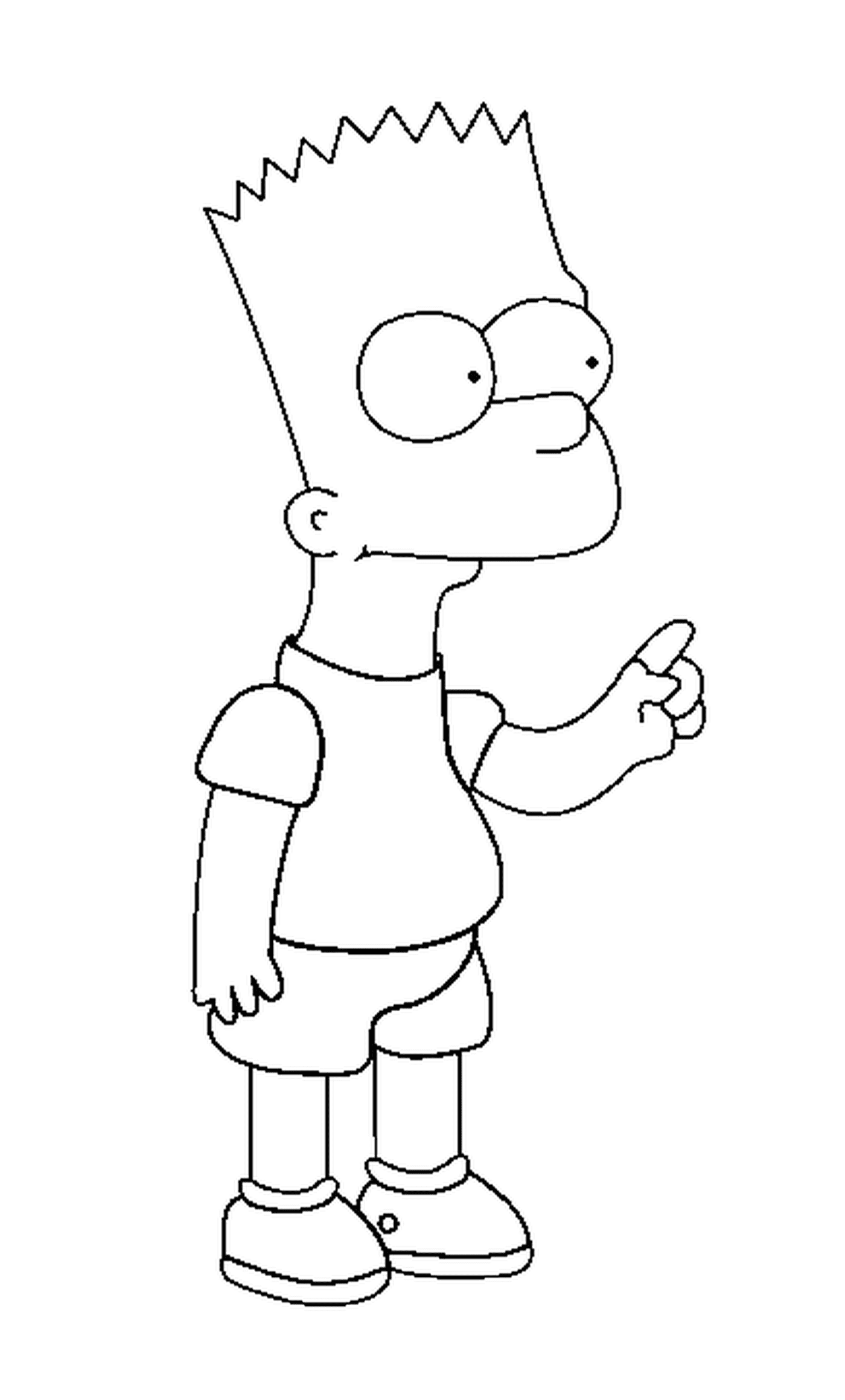  Bart levanta o dedo 