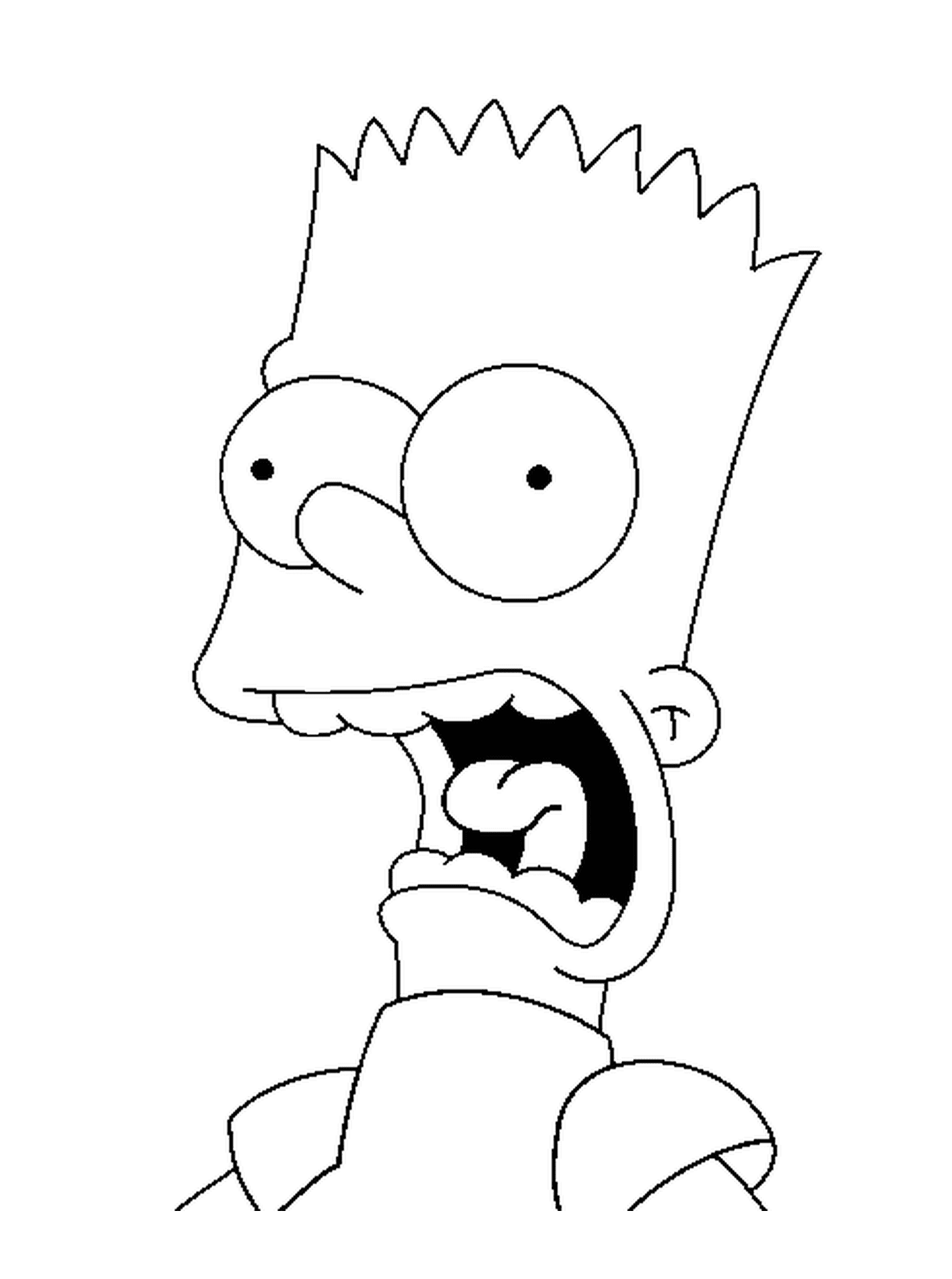  Bart grita com medo 