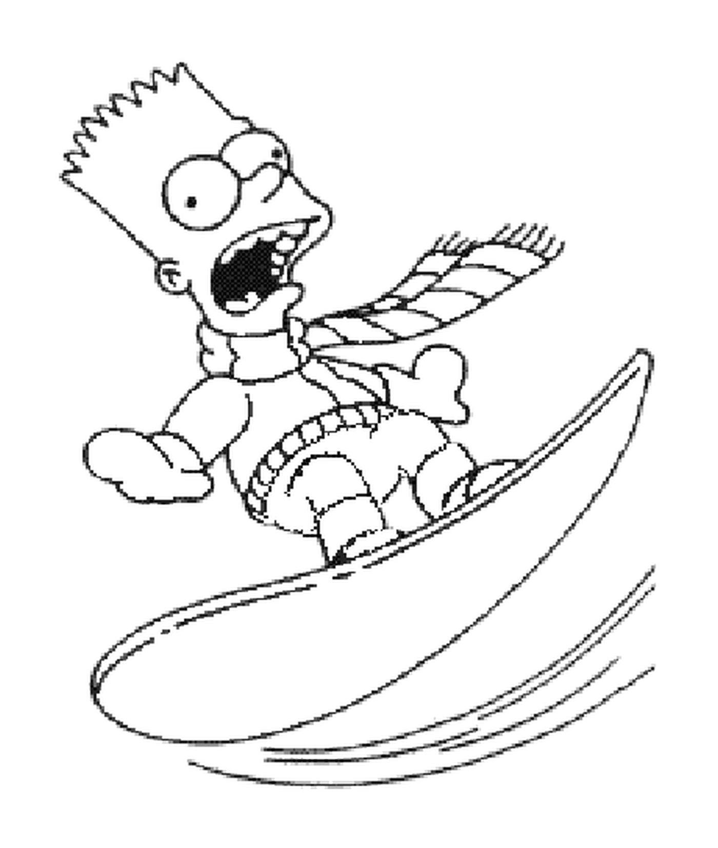  Bart surfa na neve 