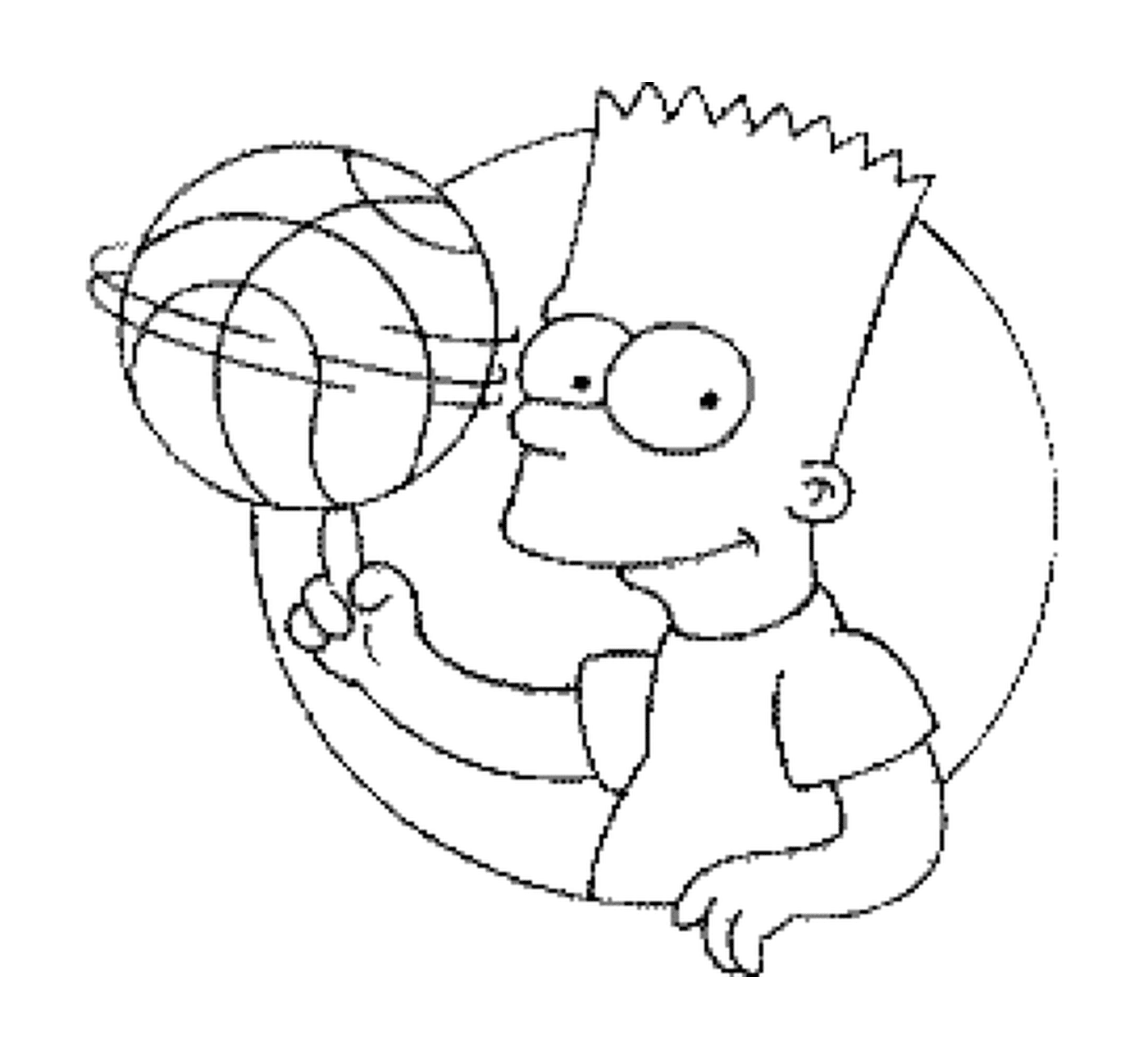  Bart joga basquete 