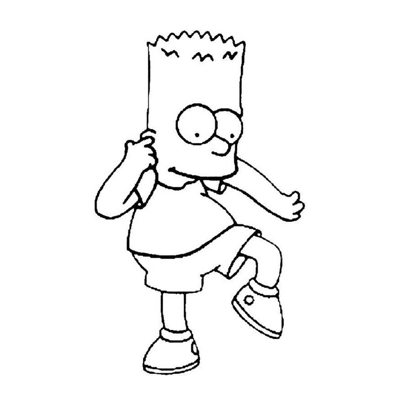  Bart Simpson在电脑上 