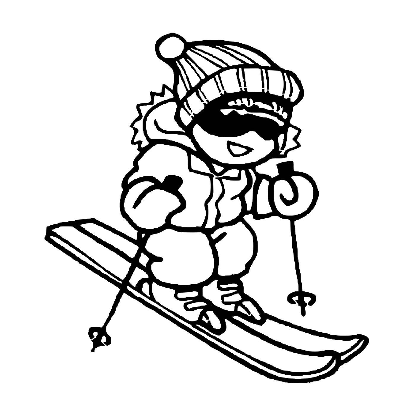  Velocidade da montanha esqui infantil 