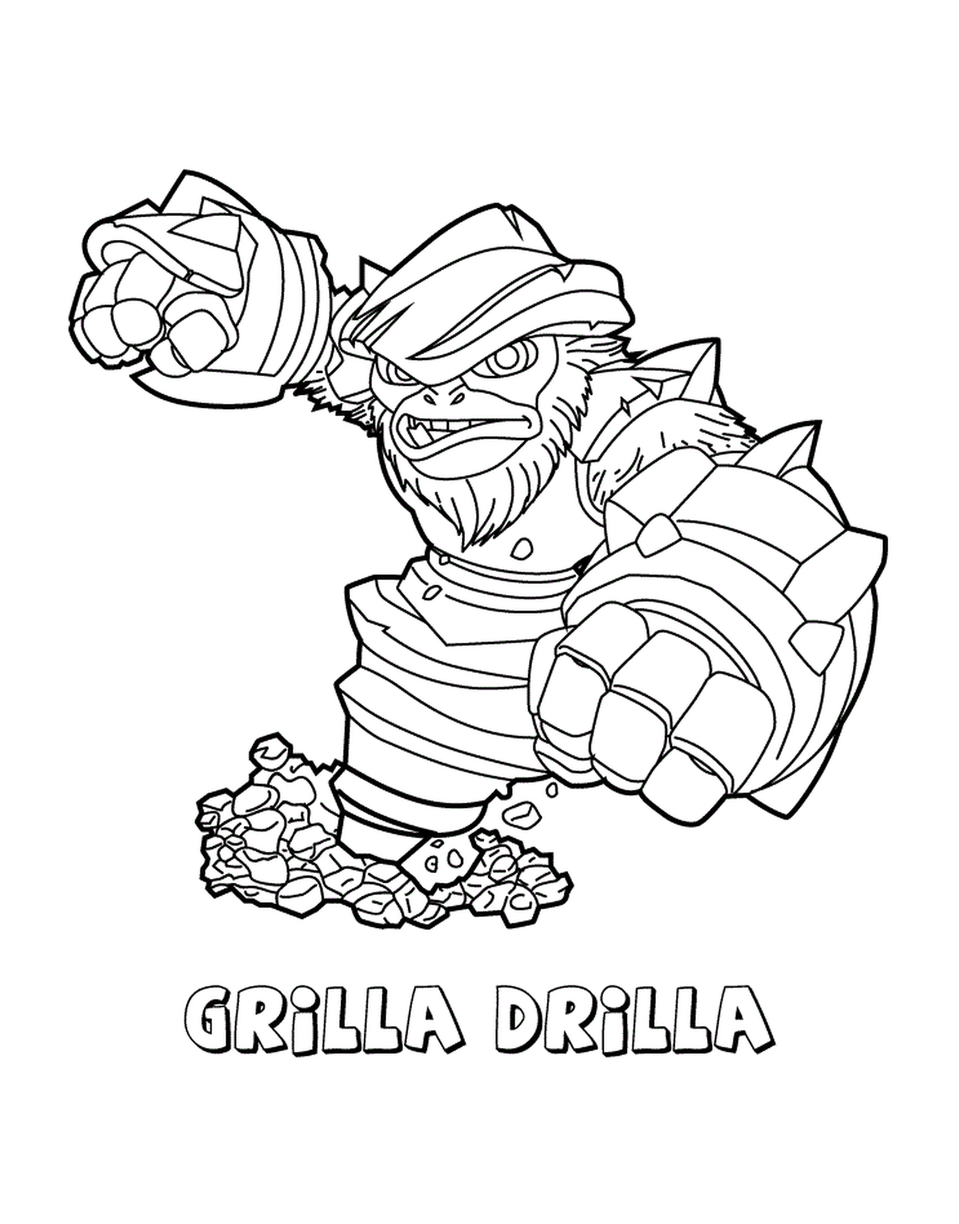  强大的格里拉·德瑞拉(Grilla Driilla) 