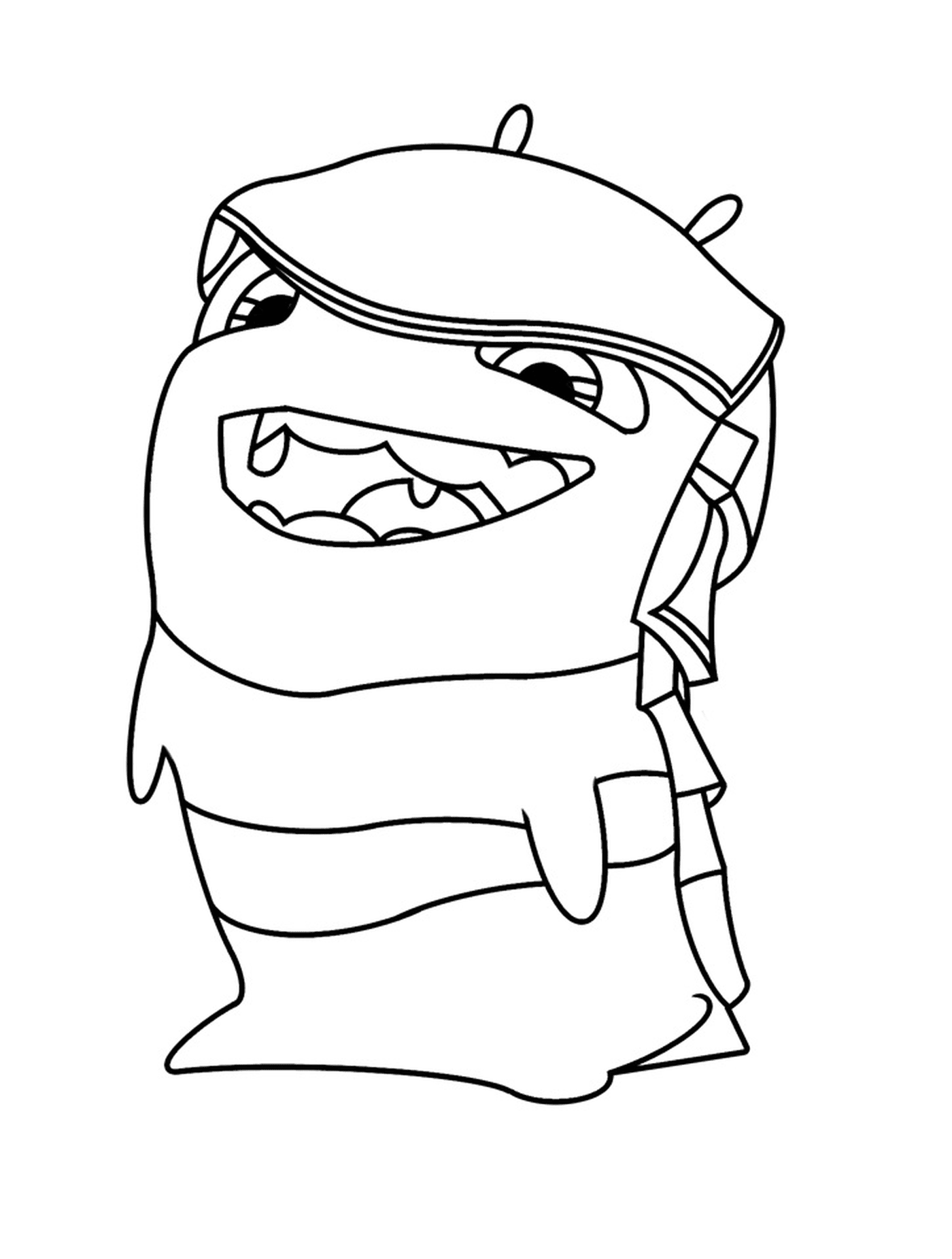  Angler, personagem de desenho animado com um chapéu 