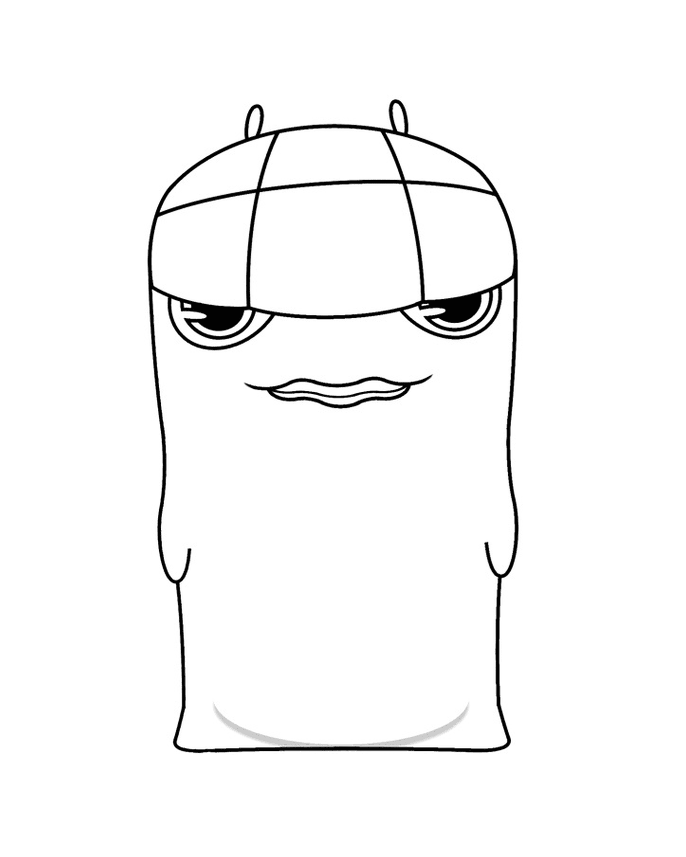  Grenuke, personagem de desenho animado com um chapéu 