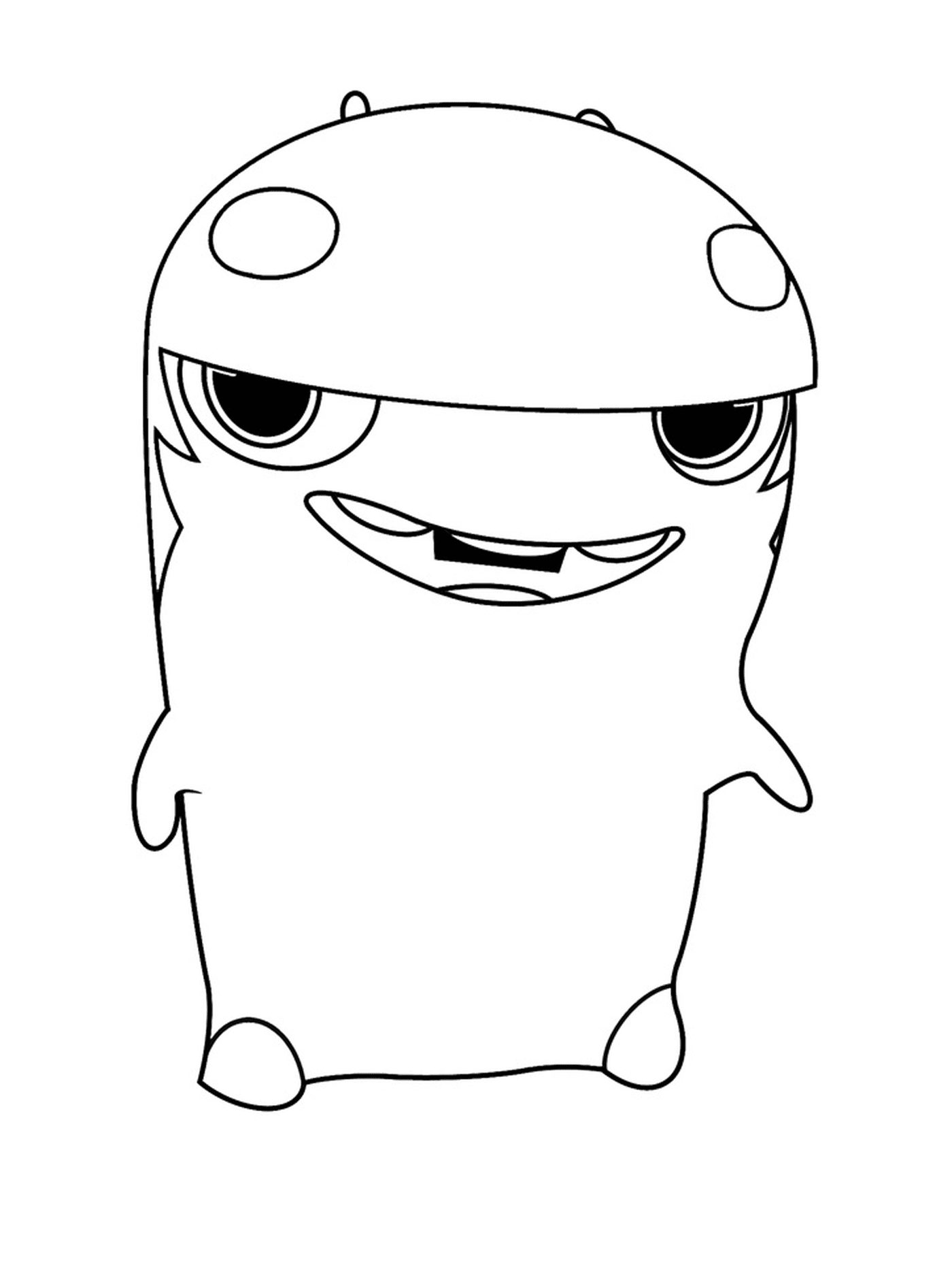  Hop Rock, personagem de desenho animado com um capacete 