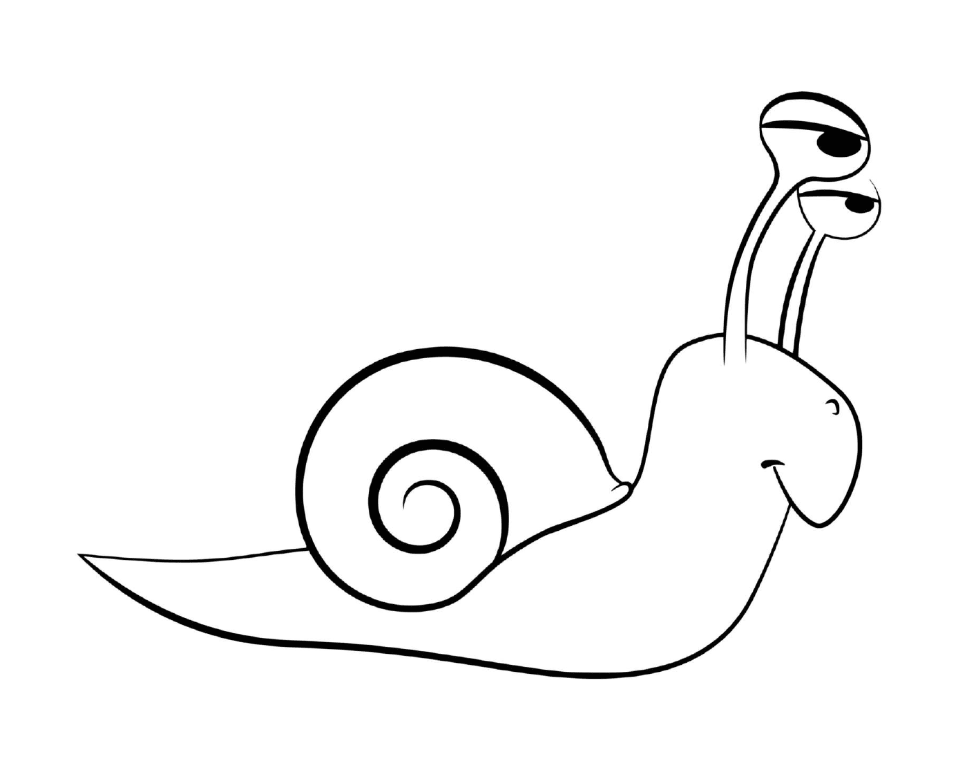  有趣的小小漫画蜗牛 