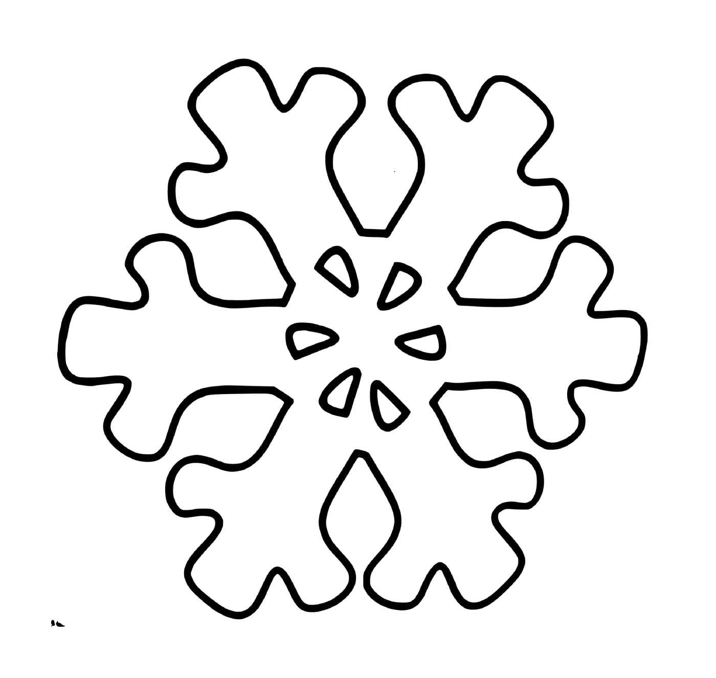  Um floco de neve cristalino 