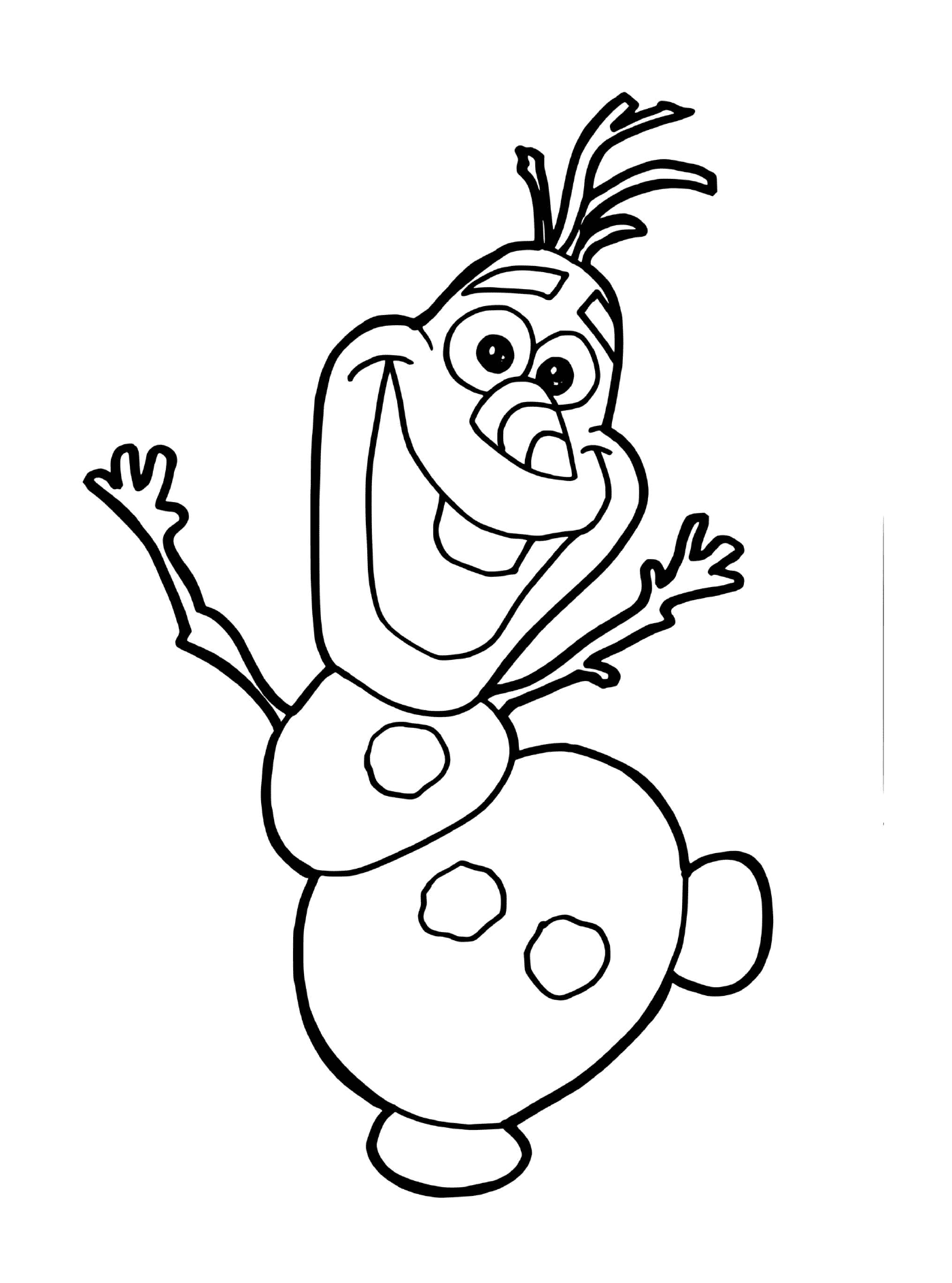  Olaf, o boneco de neve da Rainha da Neve 