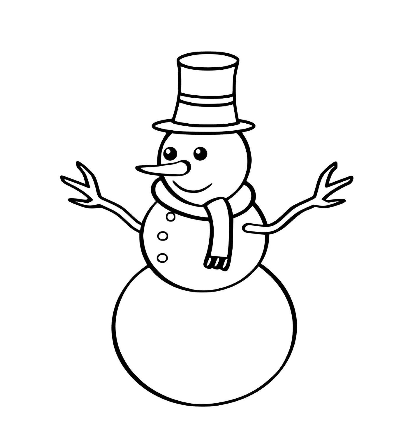  snowman fácil para crianças 