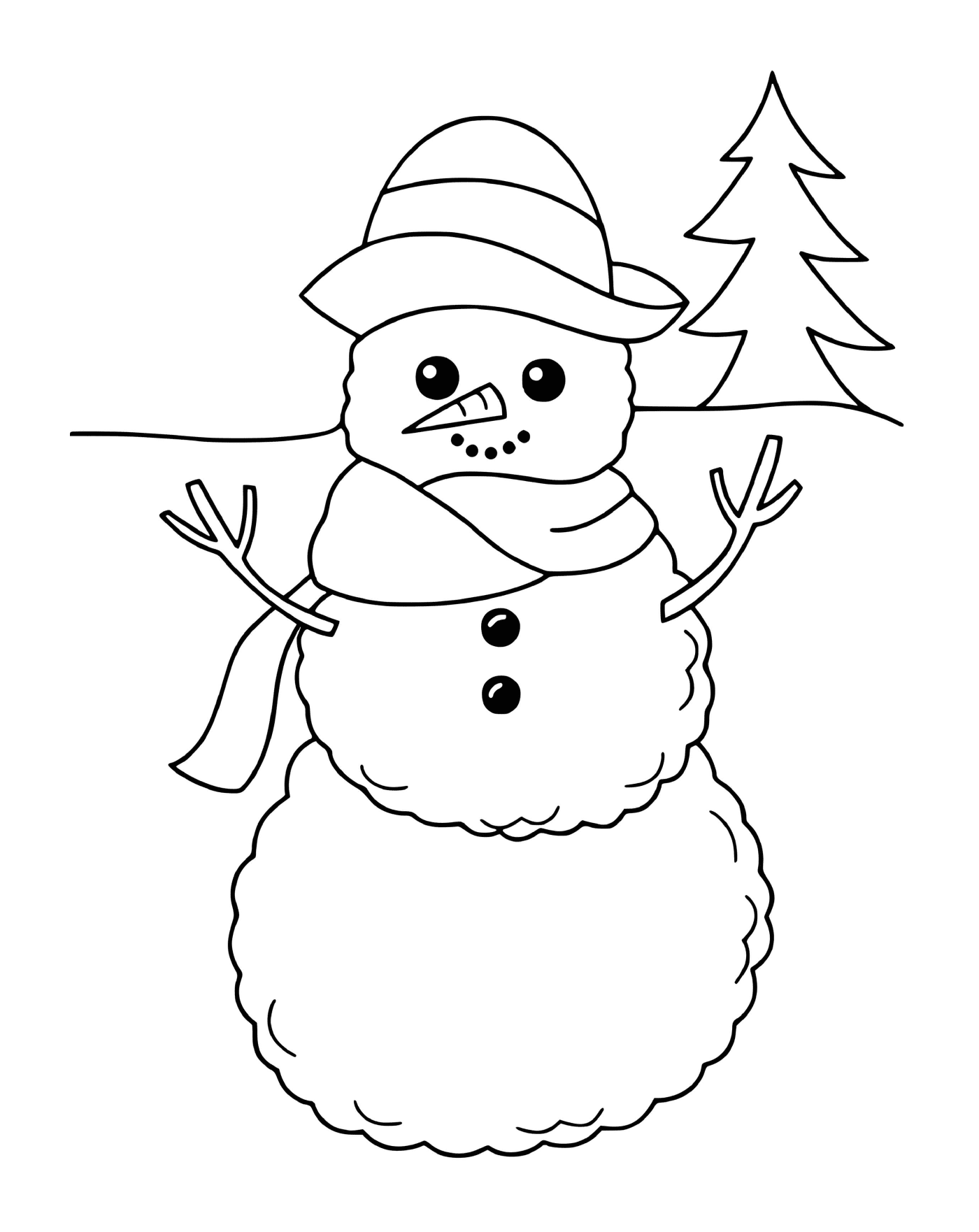  Adorável boneco de neve 