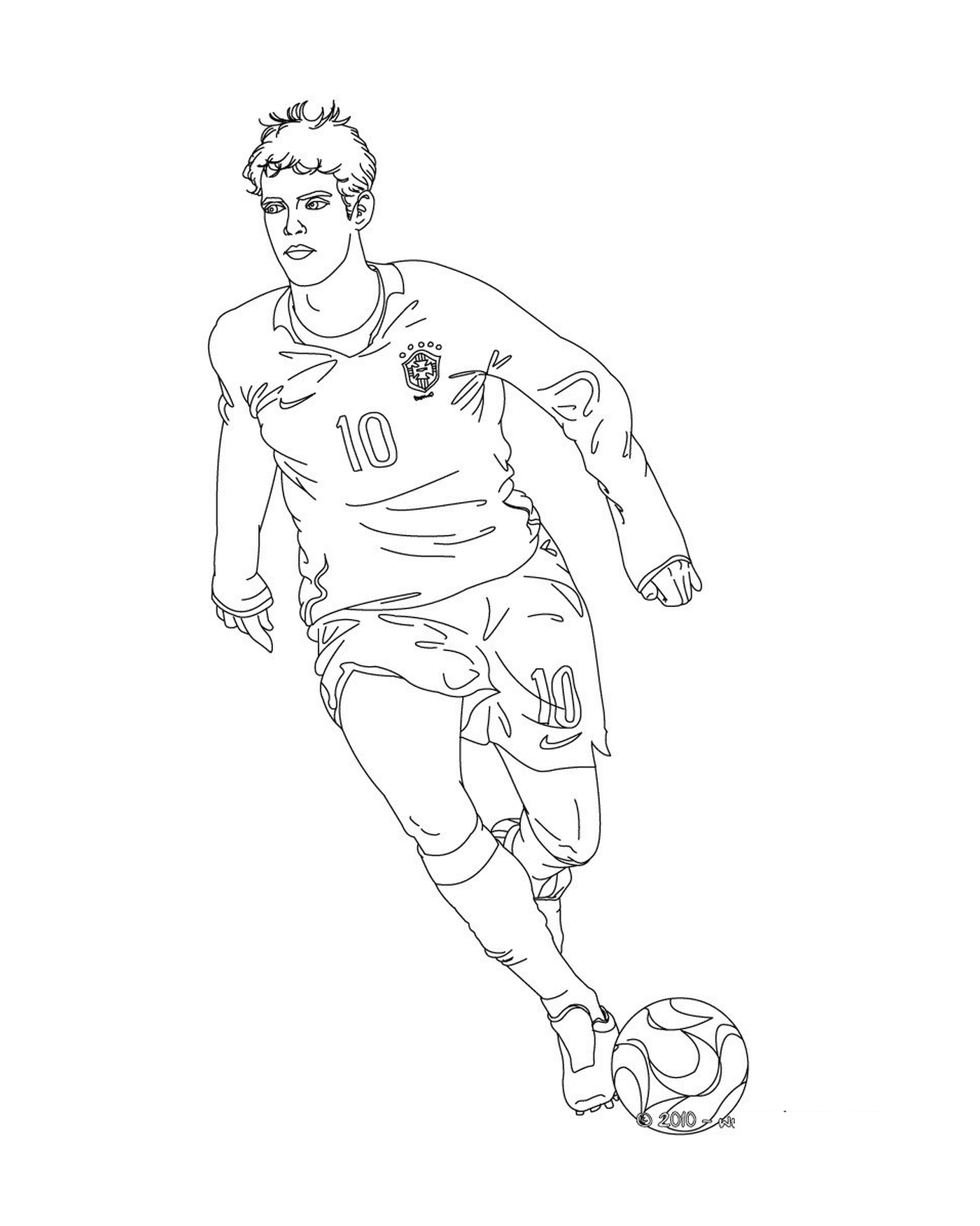  Um homem jogando futebol, Kaka 