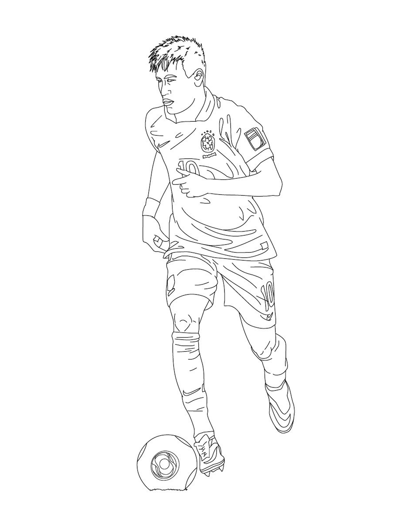  Um homem jogando futebol, Neymar 