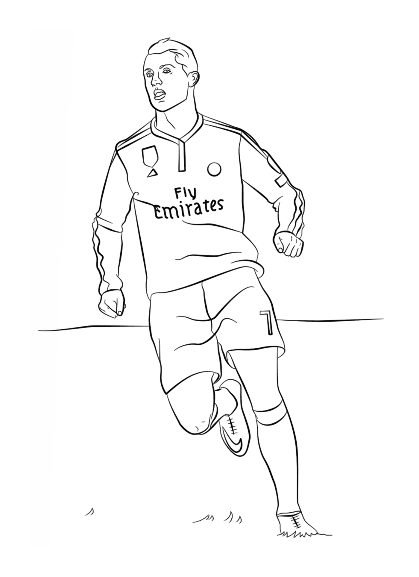  Cristiano Ronaldo corre com a bola 