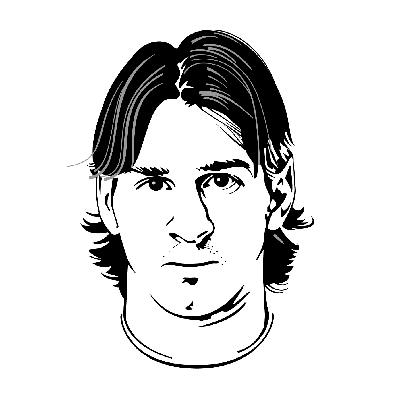  Retrato de Lionel Messi 