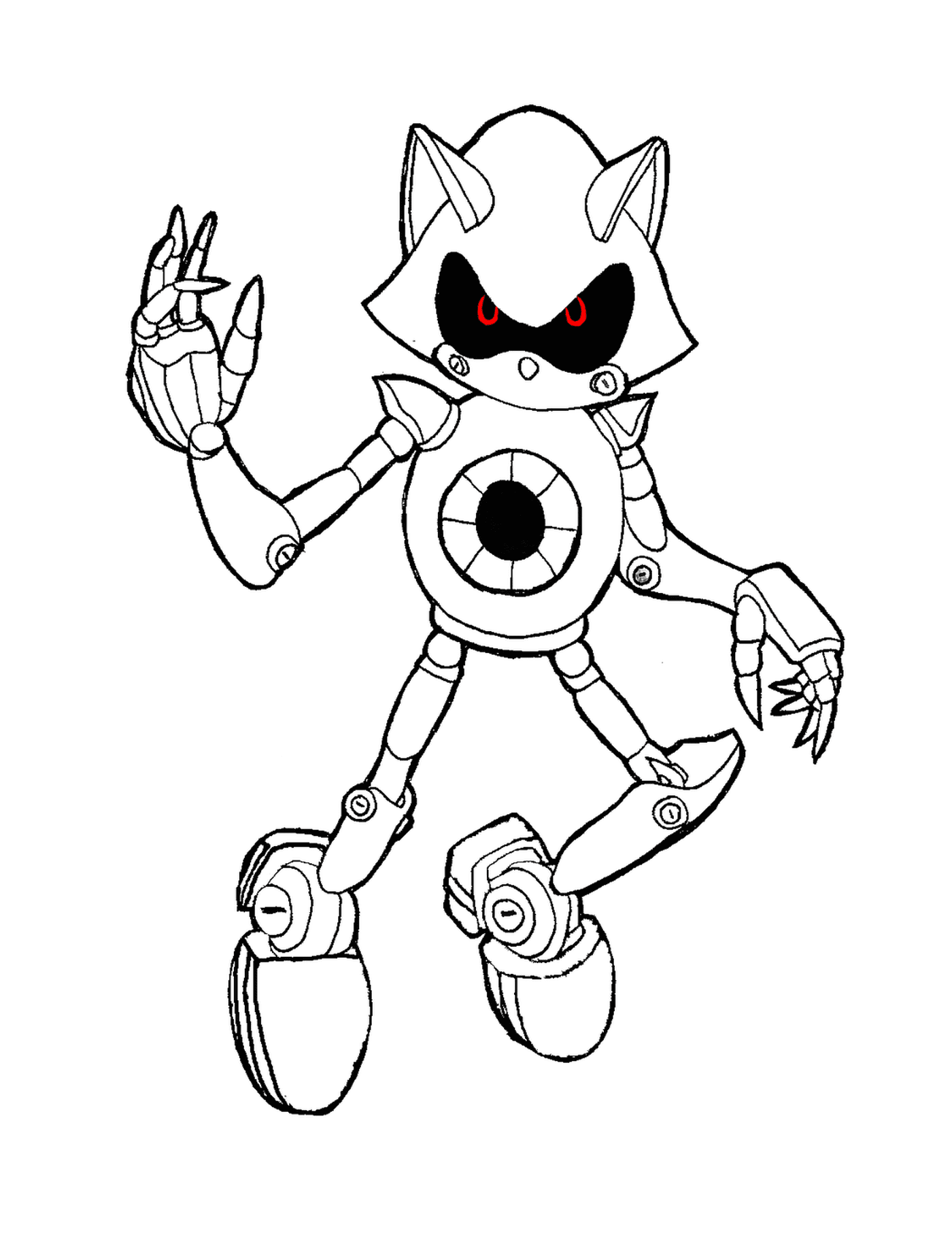  Sonic robô futurista 