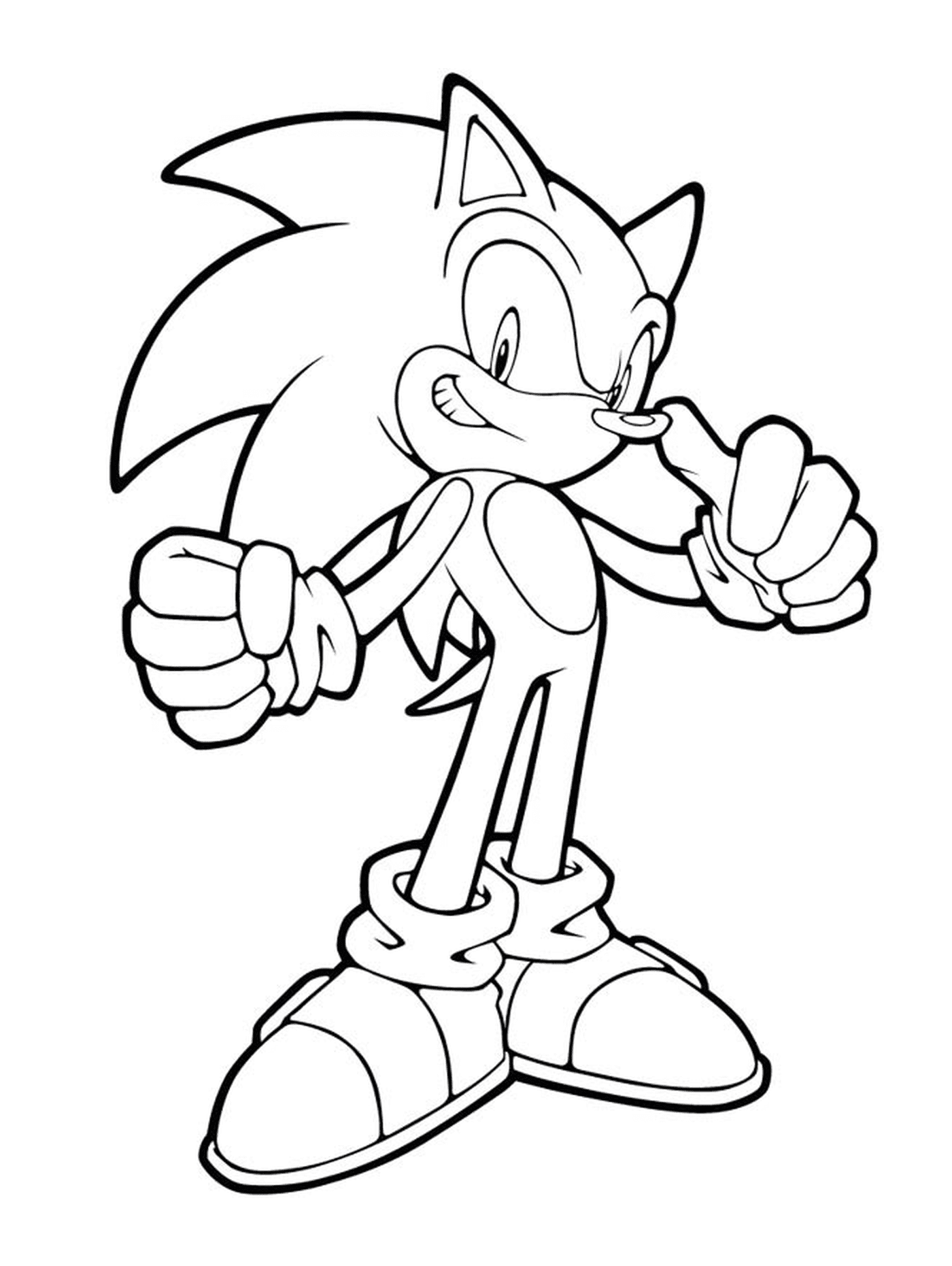  Sonic em uma postura ousada 