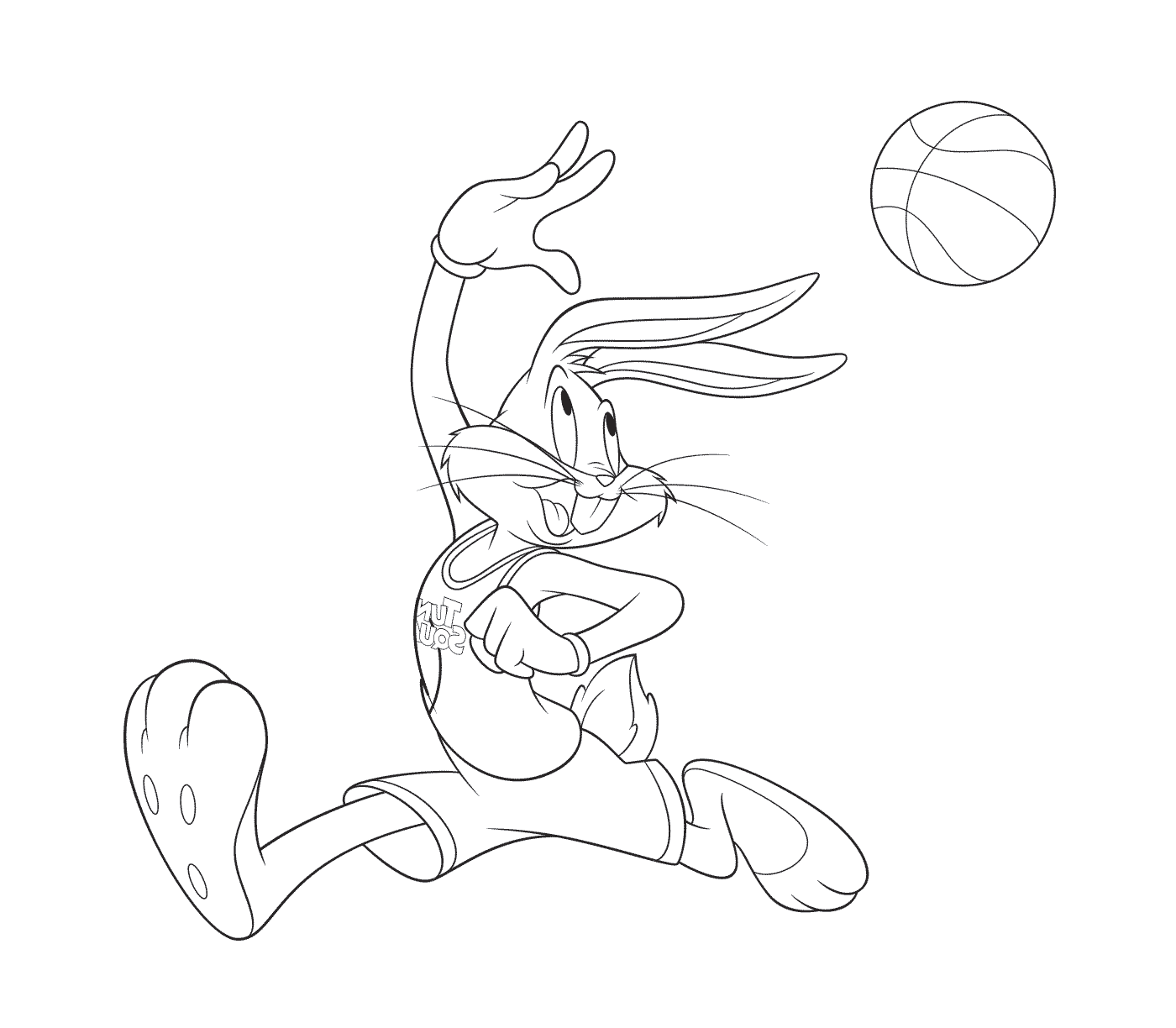  Coelho jogando basquete 