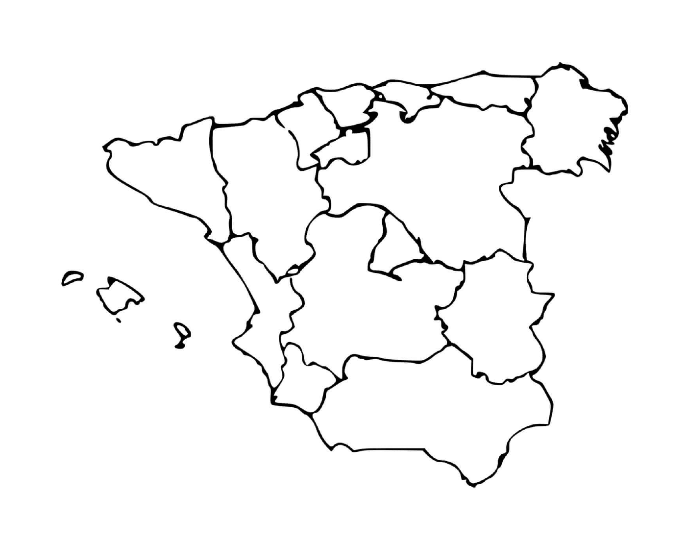  Mapa detalhado da Espanha 