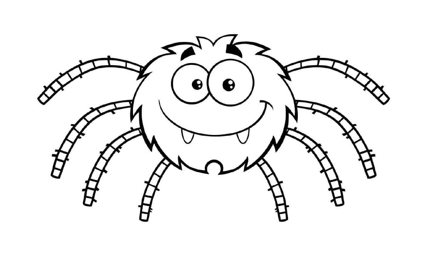  可爱微笑的蜘蛛 