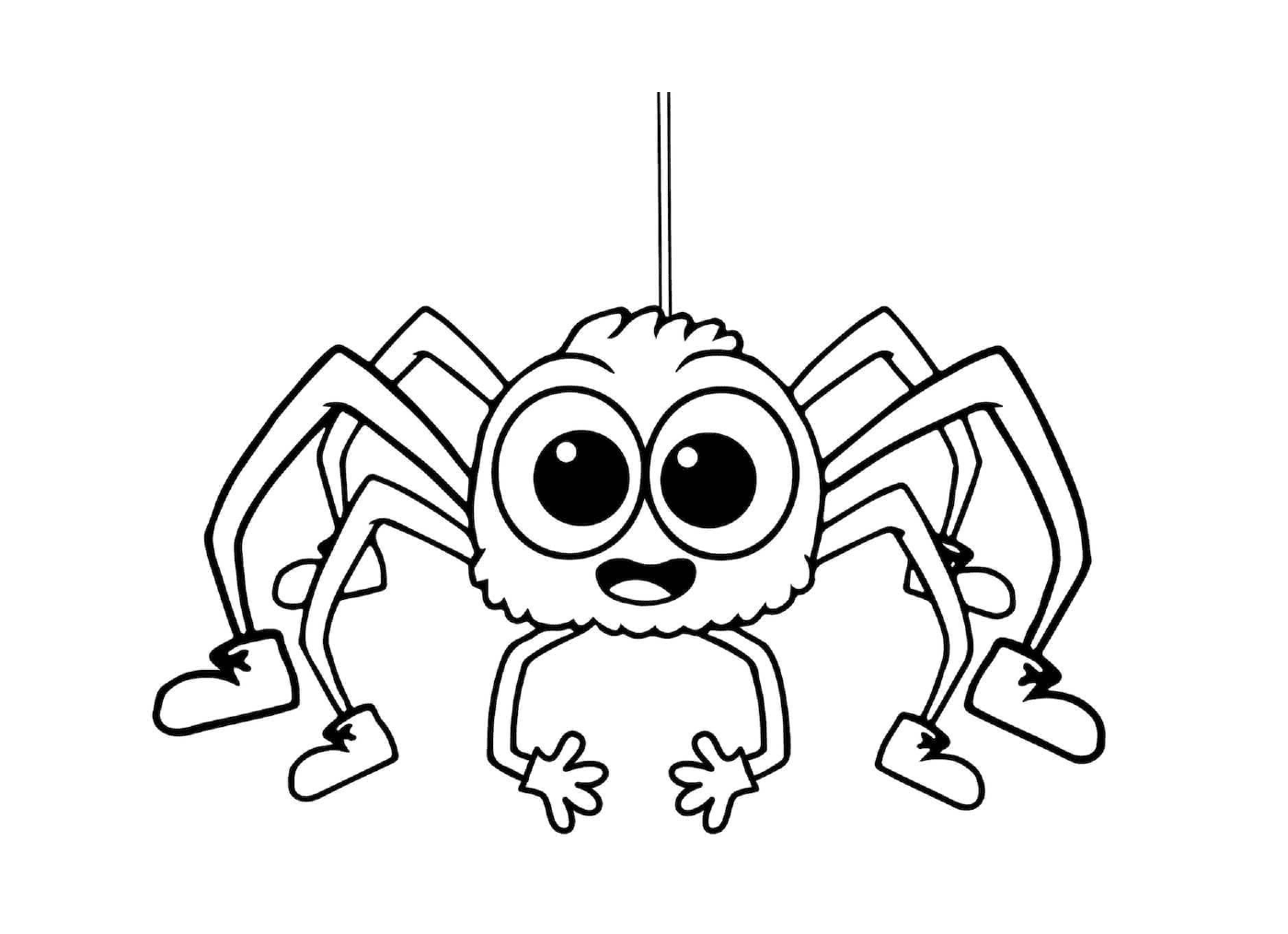  儿童简单易懂的蜘蛛 