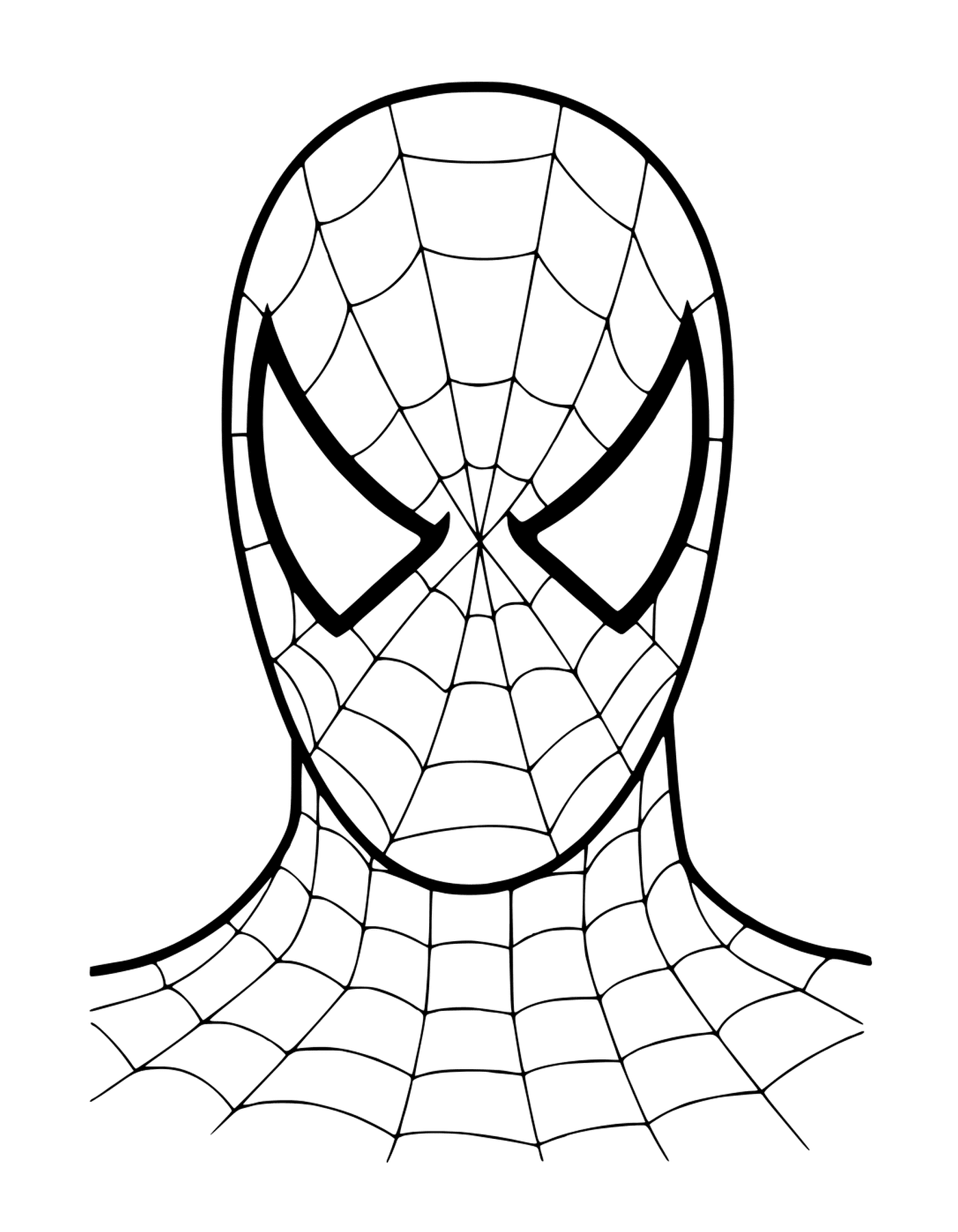  Cara de Homem-Aranha em desenhos animados 
