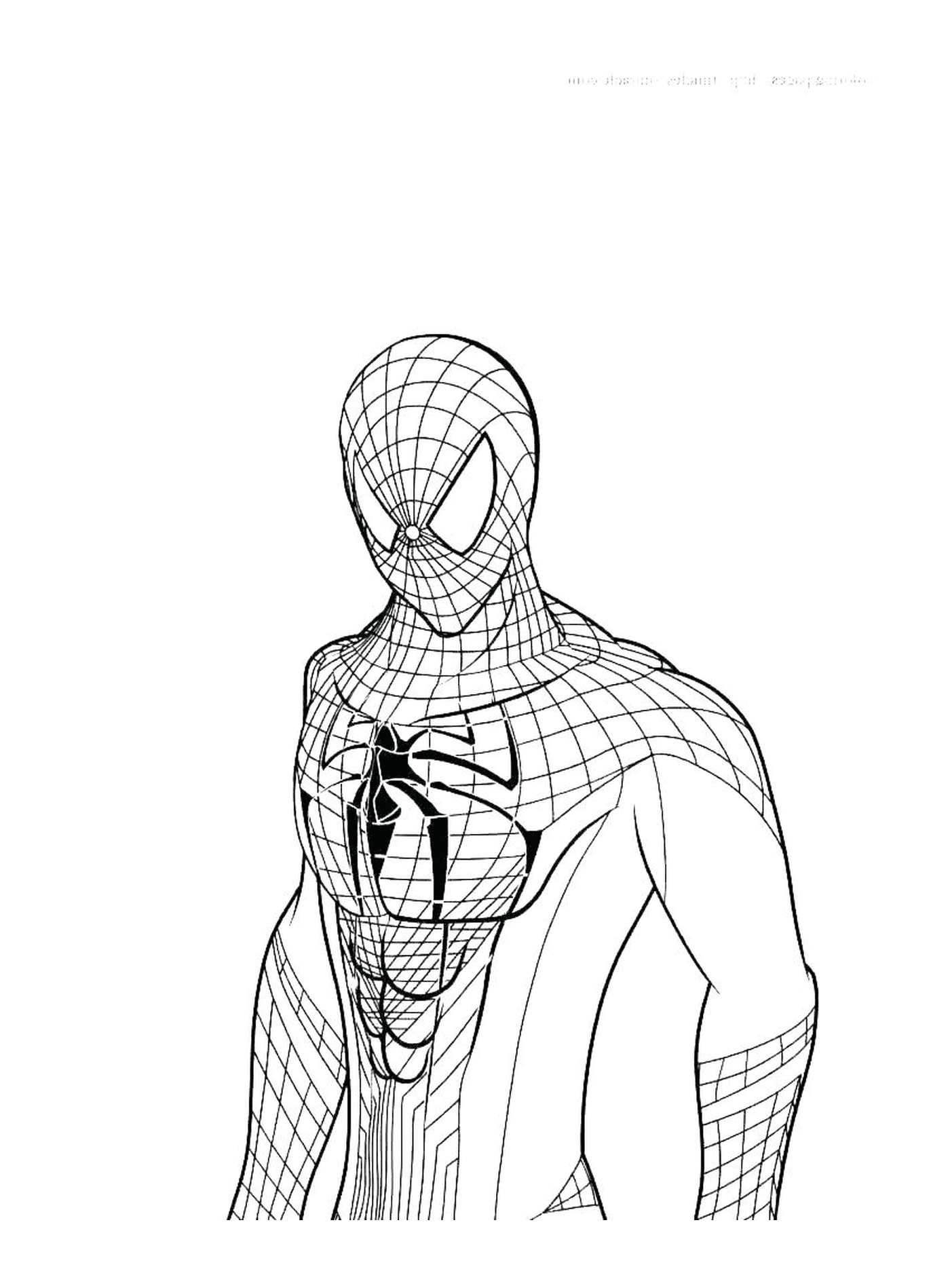  Homem-Aranha em pé na frente de um fundo branco 