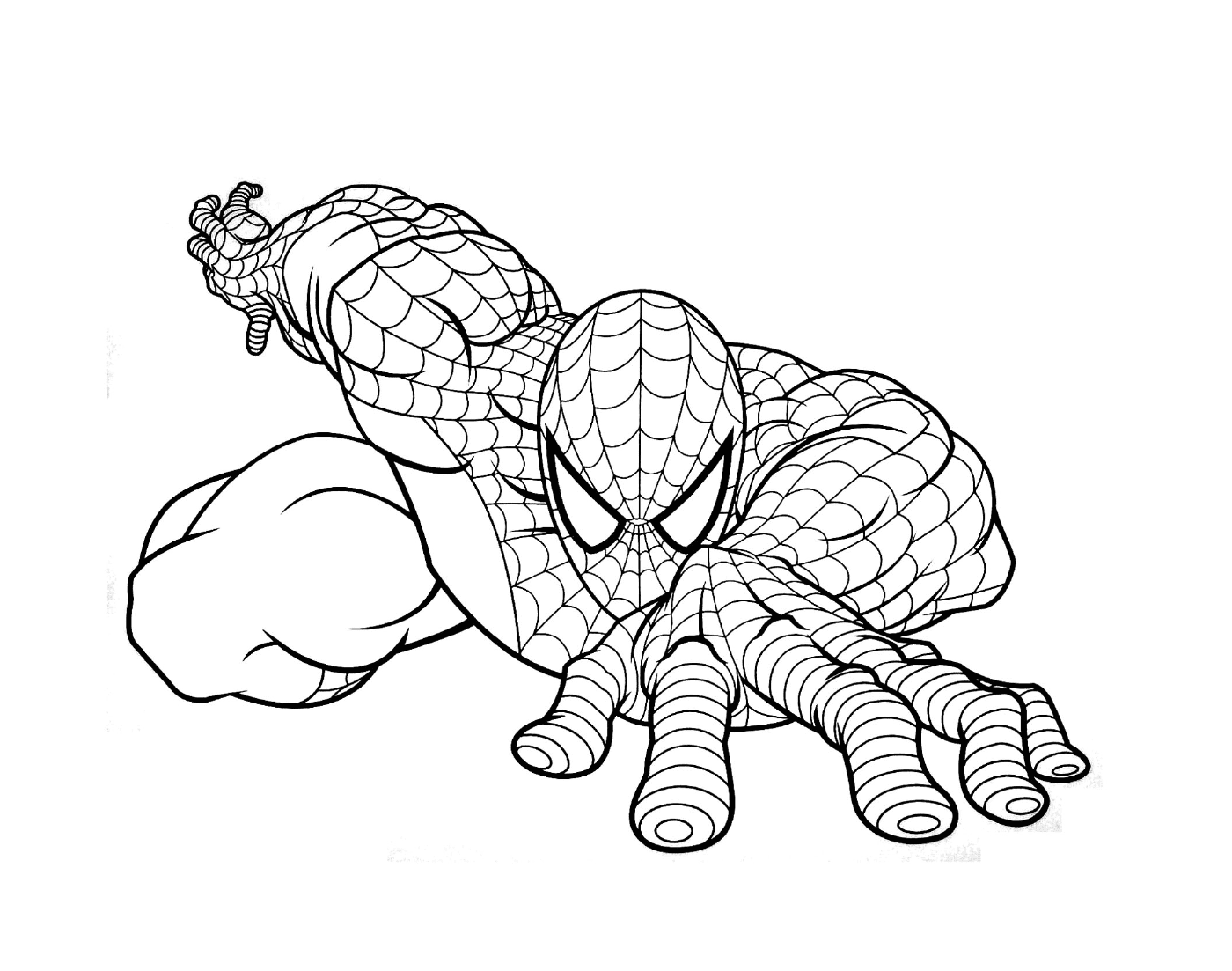  Homem-Aranha representado no desenho 