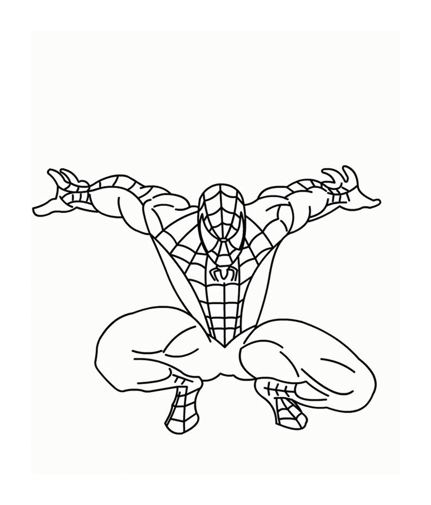  Homem-Aranha pronto para saltar 