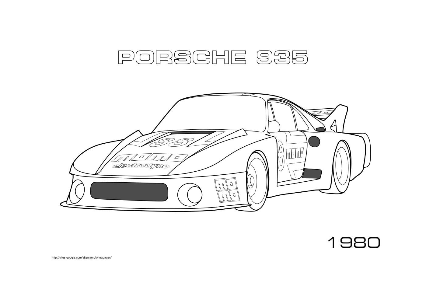  पोर्तेक 935 १९८०, खेल कार 