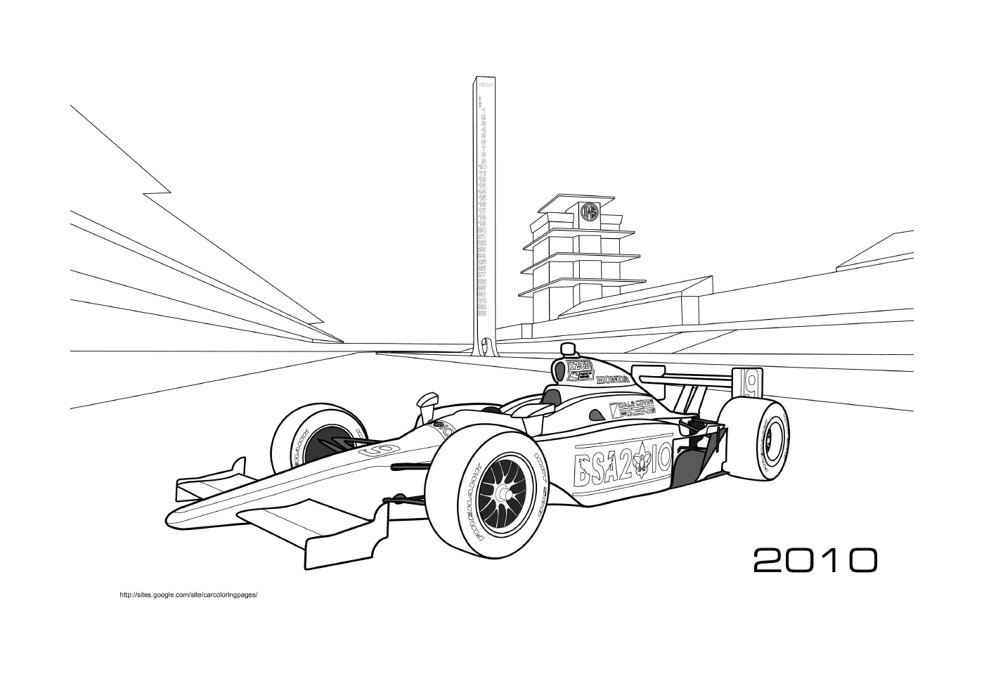 BSA 2010, Fórmula 1 carro de corrida 