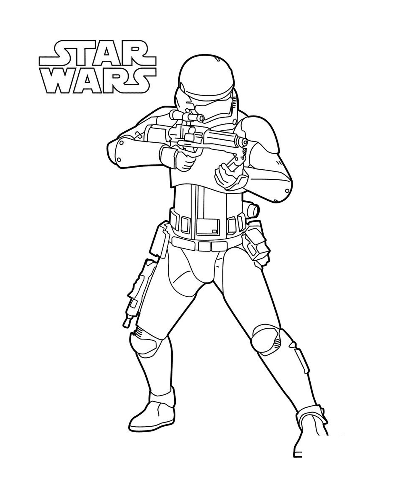  Stormtrooper com uma arma 