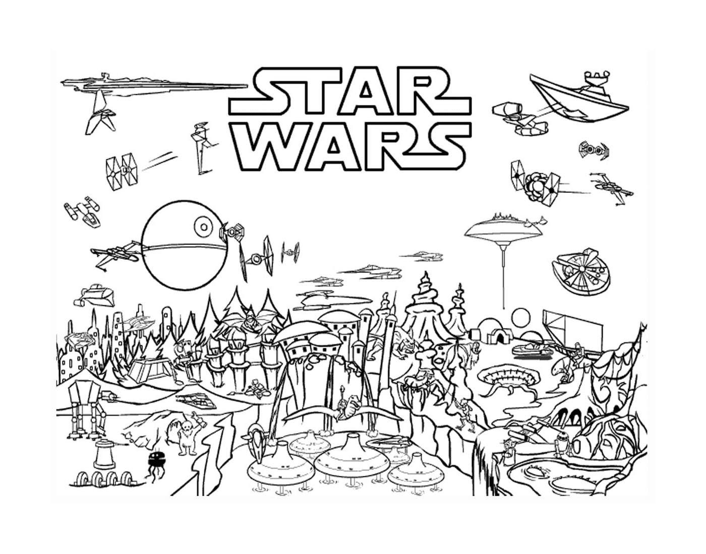  Star Wars desenho para imprimir 