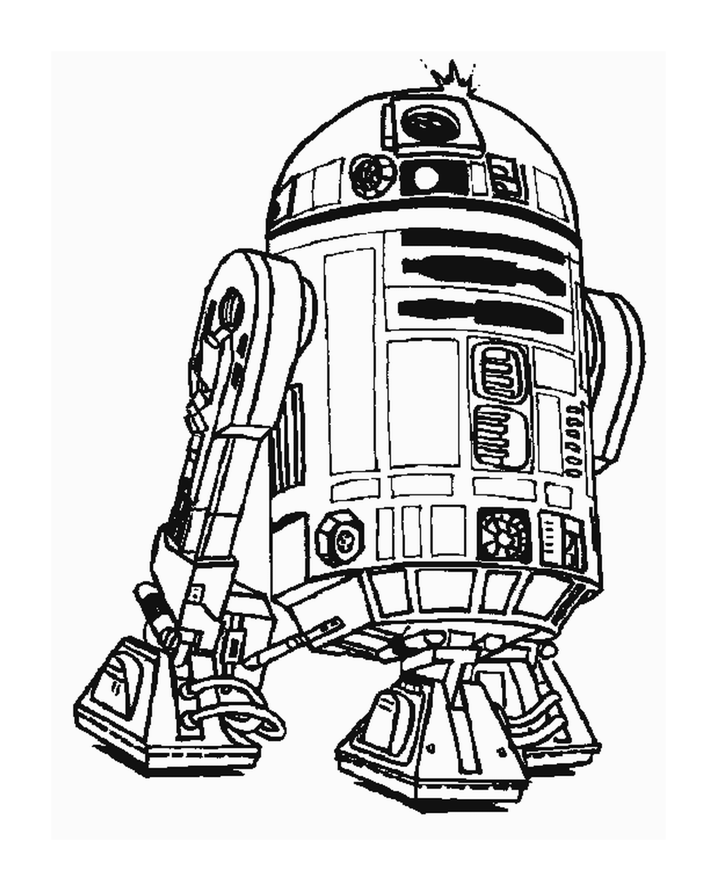  Desenho de um robô R2-D2 